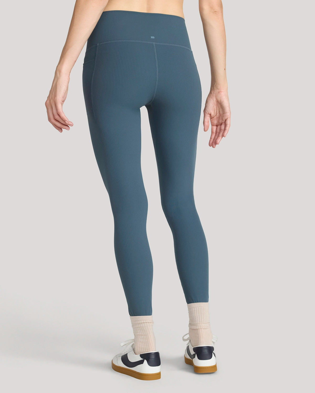 The Active Ribbed Legging - Dark Slate