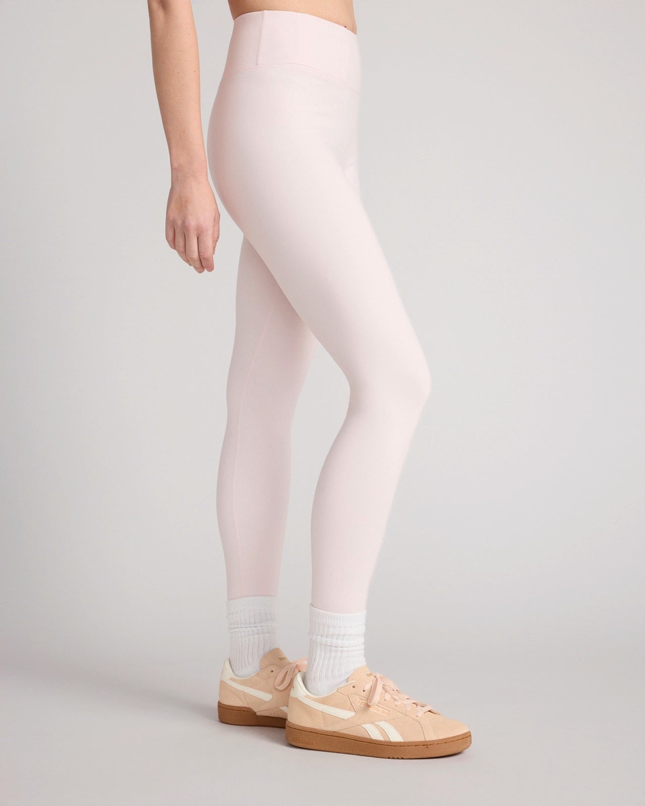 The Active GRS Certified Recycled Nylon Interlock Basic Legging - Crystal Pink