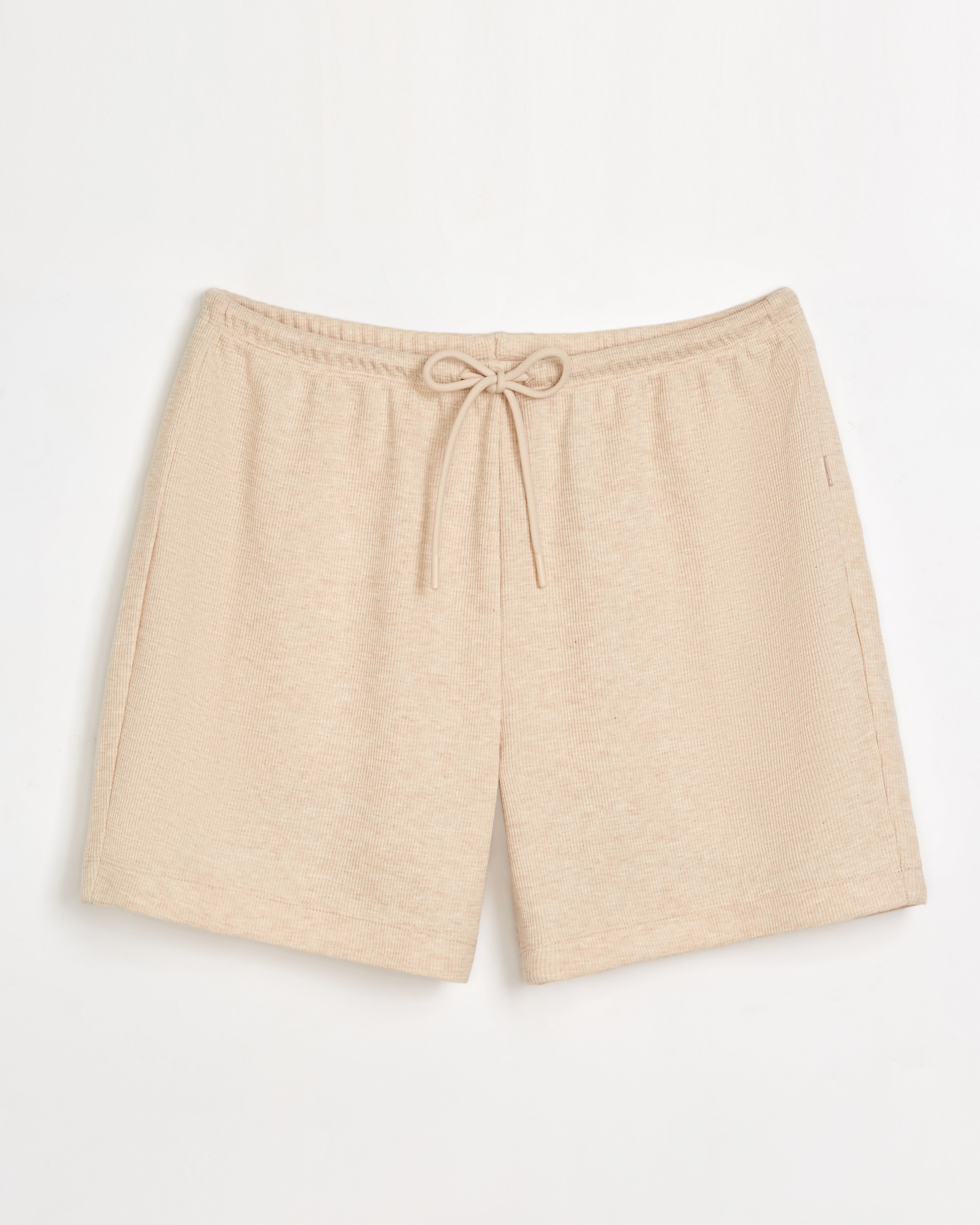 The Organic Cotton Club Waffle Short - Light Beige Brown