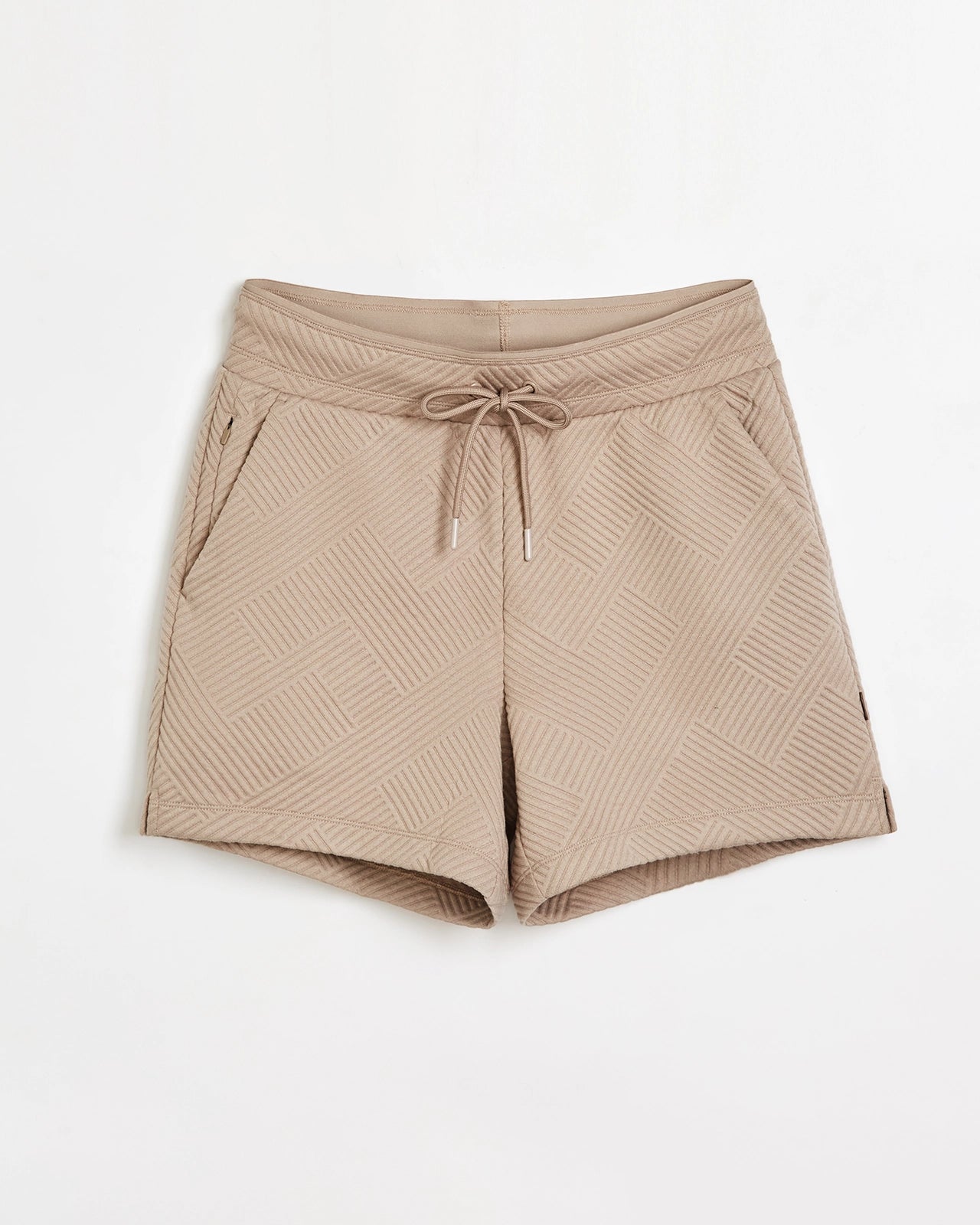 The Soft Stretch Geo Jacquard Relaxed Short - Atmosphere Beige