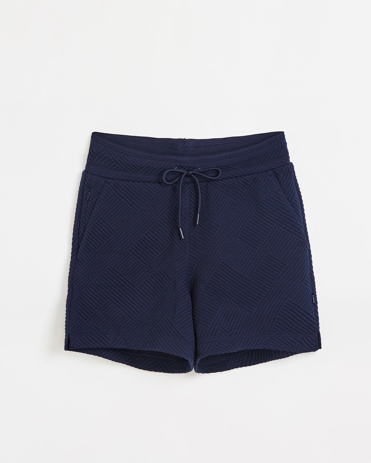 The Soft Stretch Geo Jacquard Relaxed Short - Navy Blazer