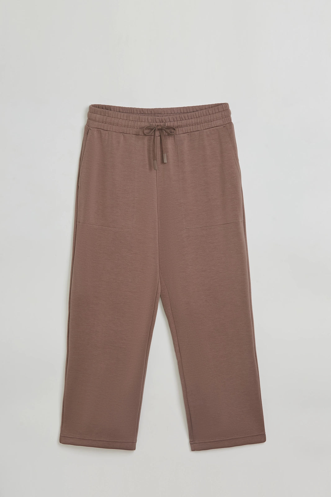 The Soft Luxe Tech Fleece Capri - Deep Taupe