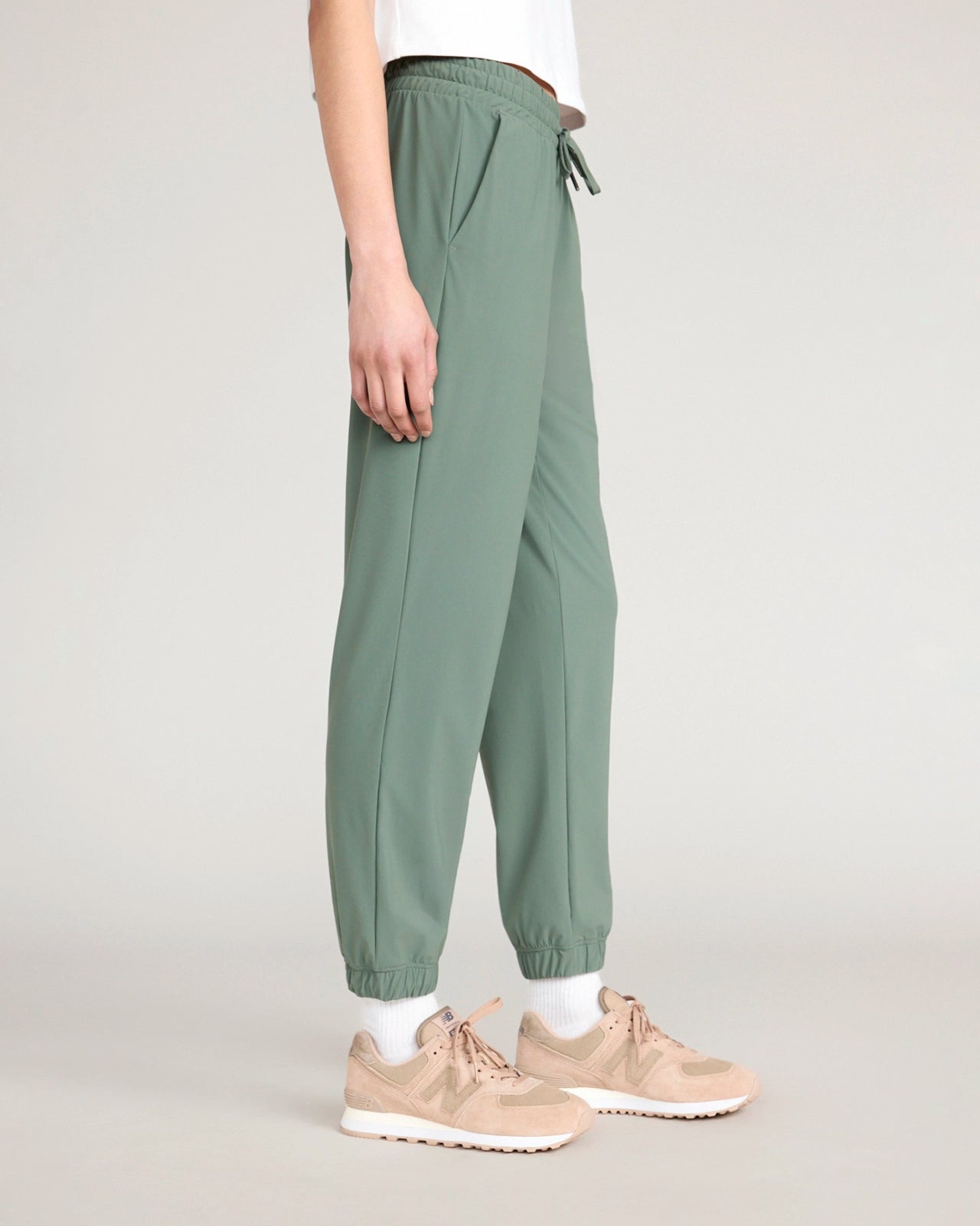 The Active Warp Knit Jogger - Muted Green