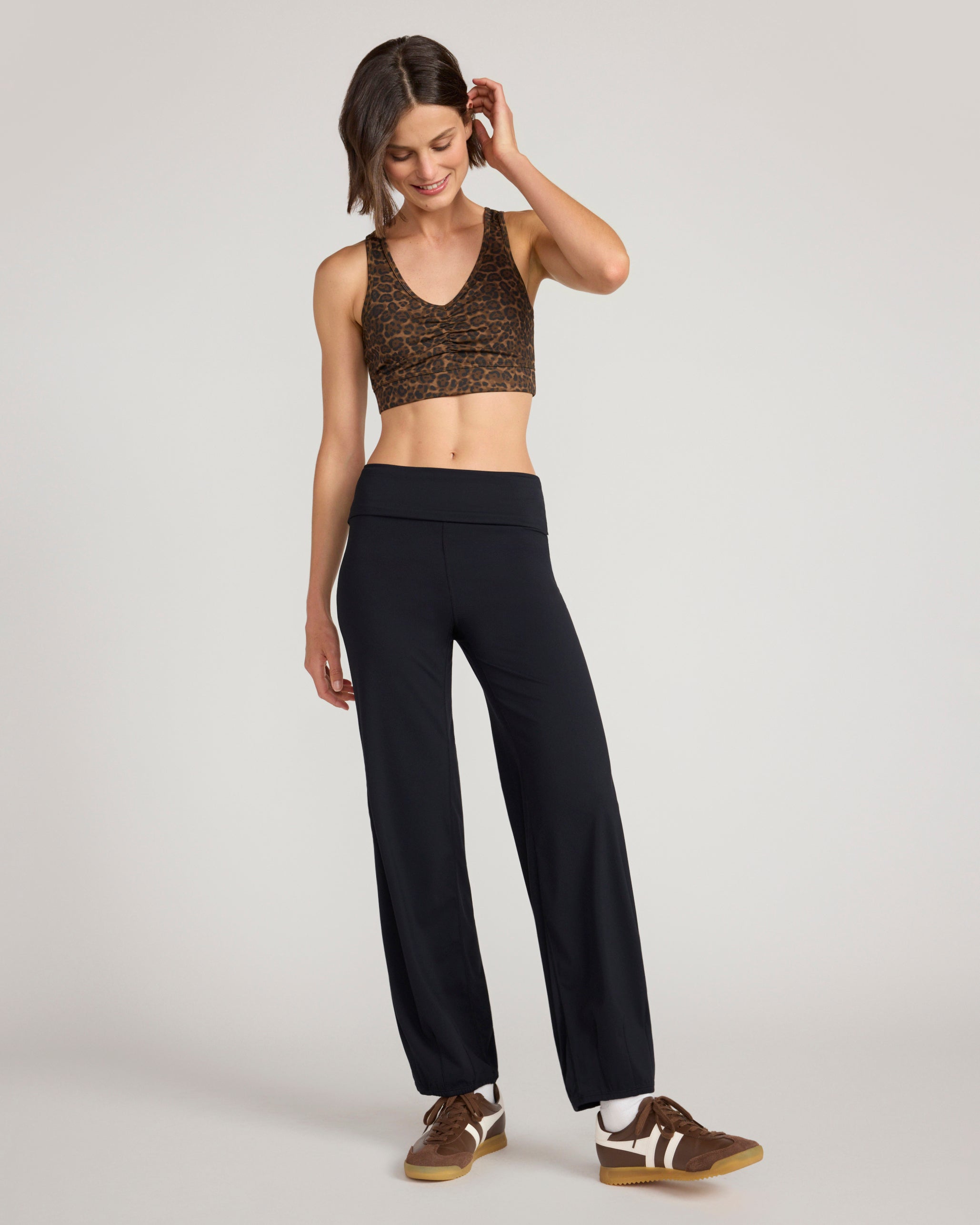 The Active Bubble Hem Pant - Black