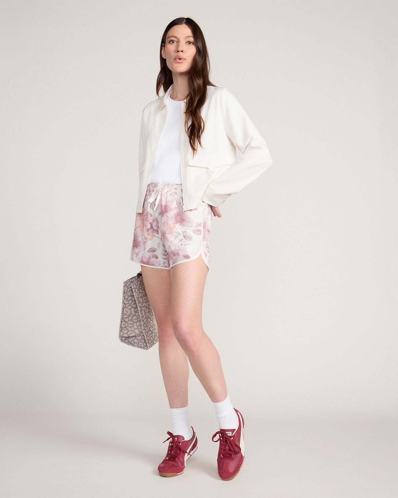 The Active Floral Print Short - Sunset Floral Print