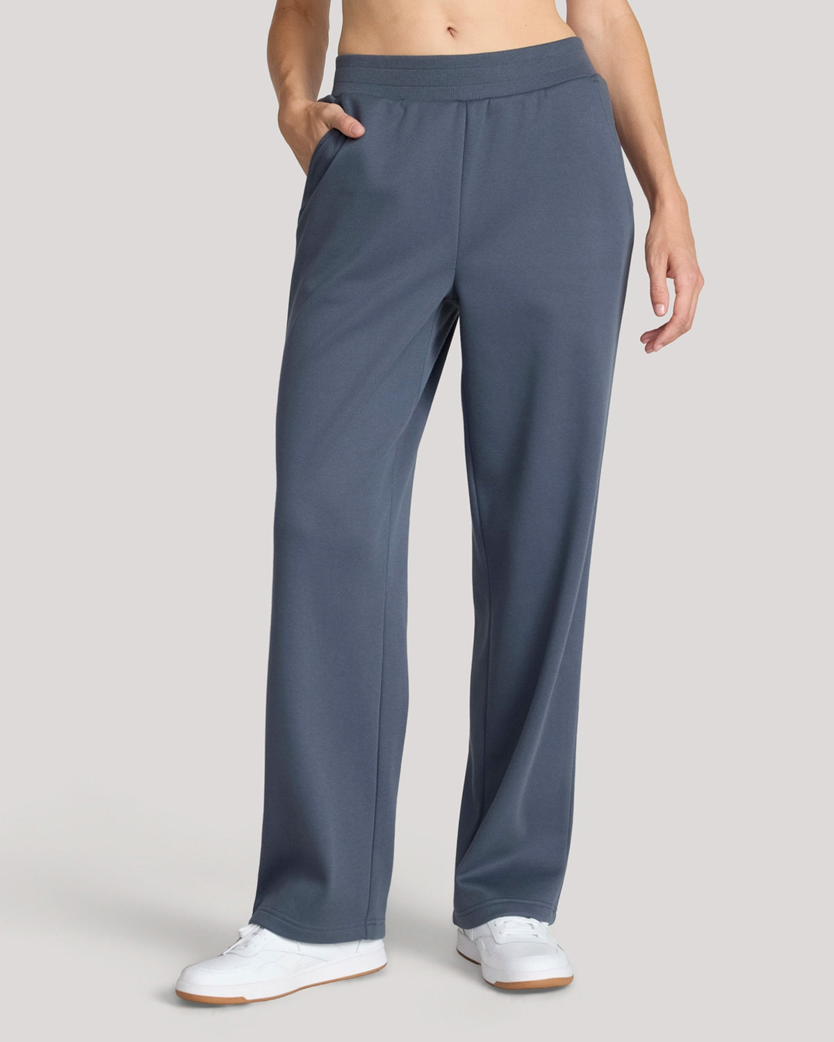 For general description, go to 'Main Product Description' region - The Soft Luxe Bonded Fleece Wide Leg Pant - Blue