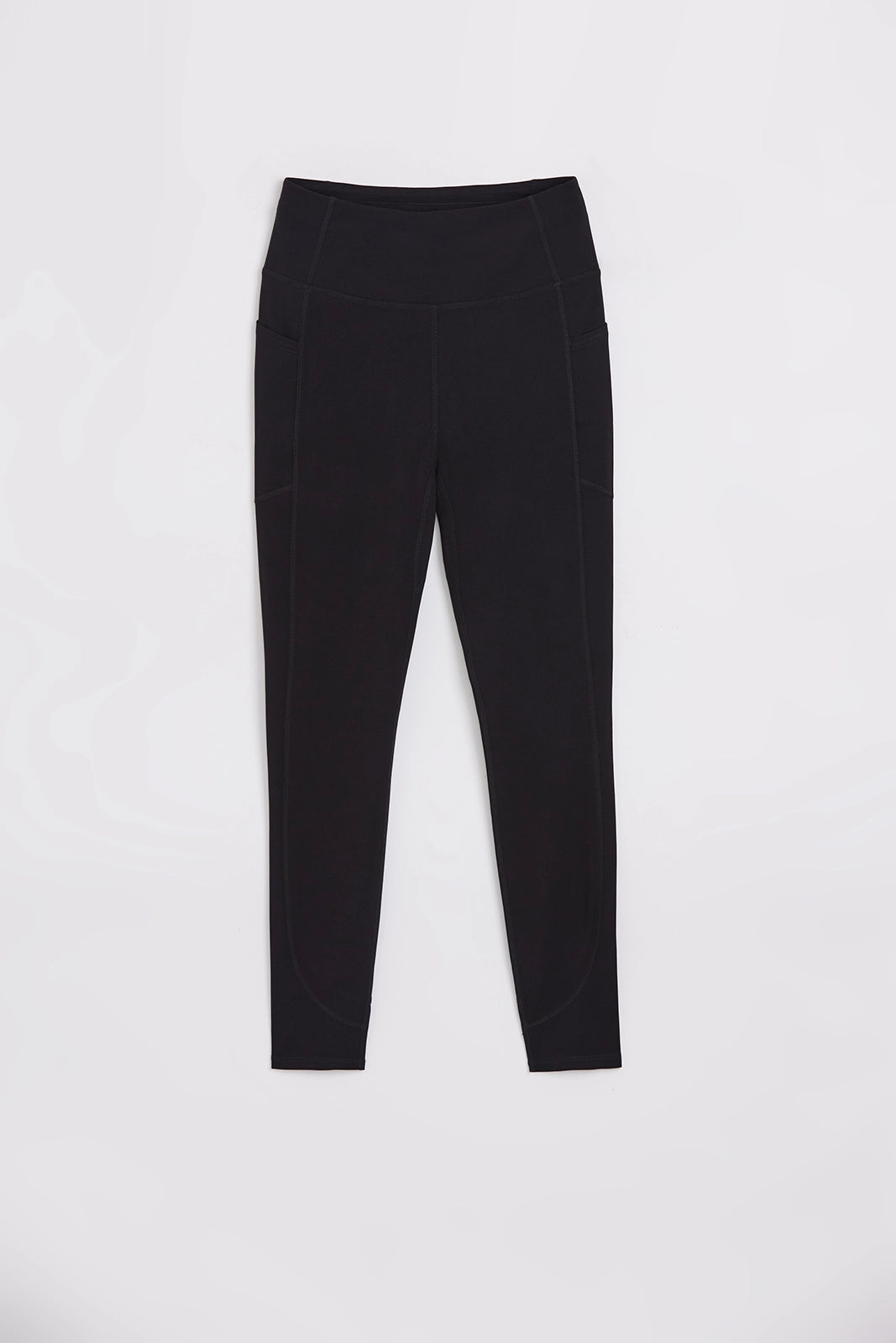 The Active Side Pocket Legging - Jet Black