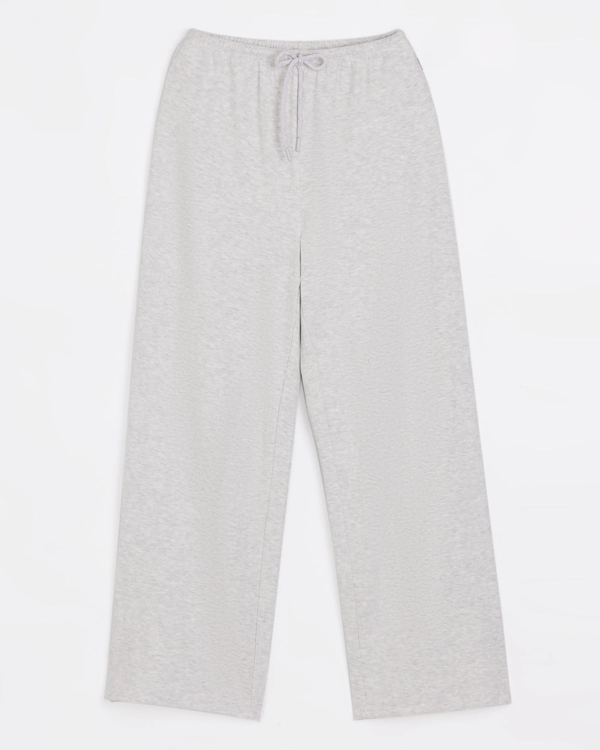 The Soft Luxe Cozy Rib Wide Leg Pant - Grey Melange