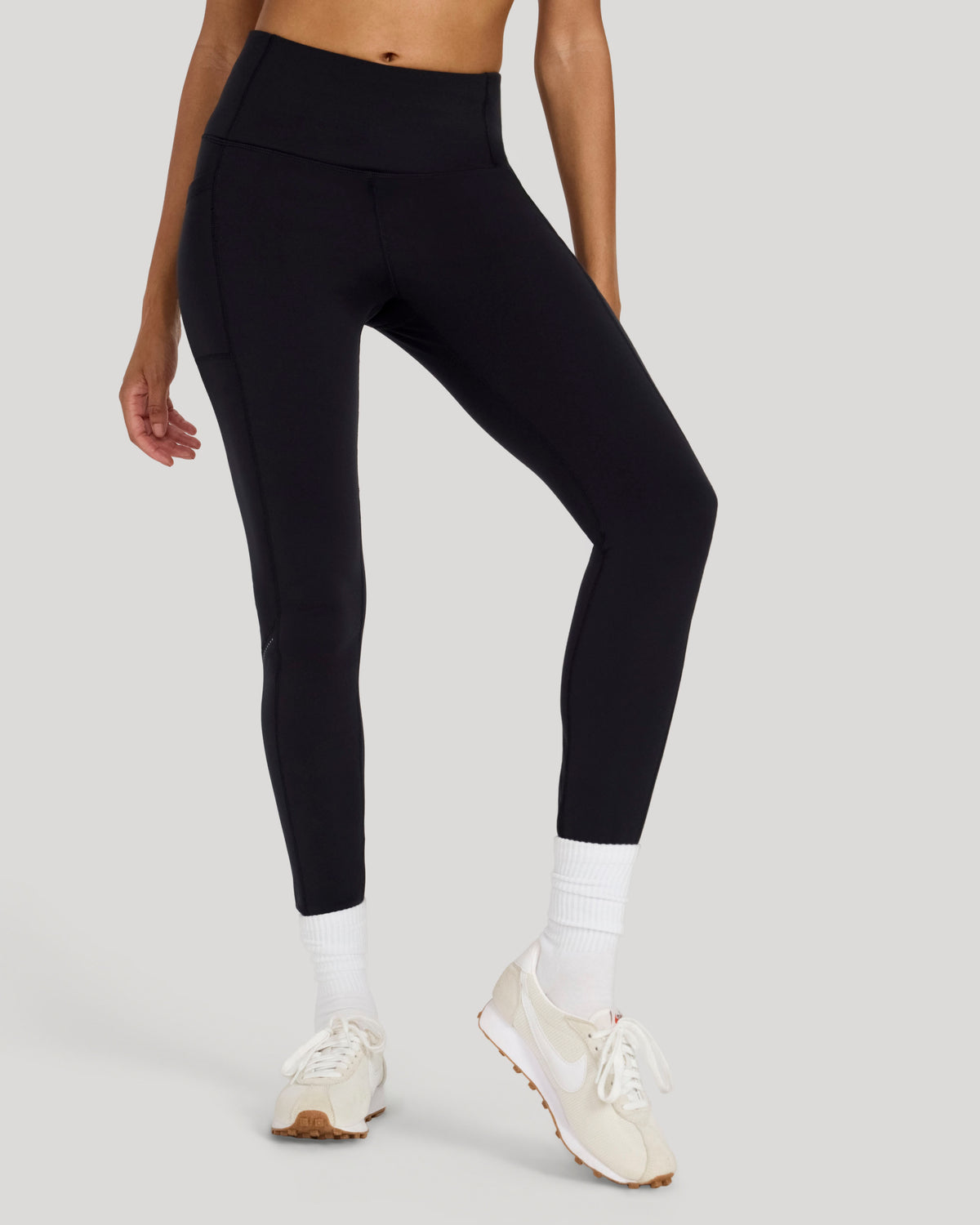 The Active Cold Weather Reflective Legging - Black