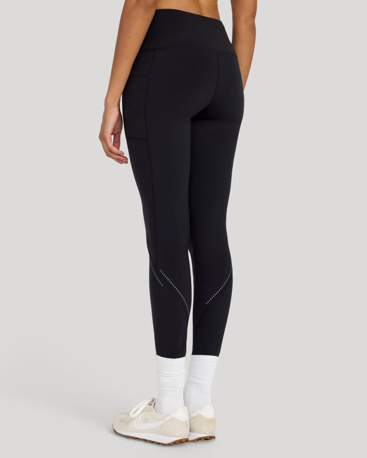 The Active Cold Weather Reflective Legging - Black
