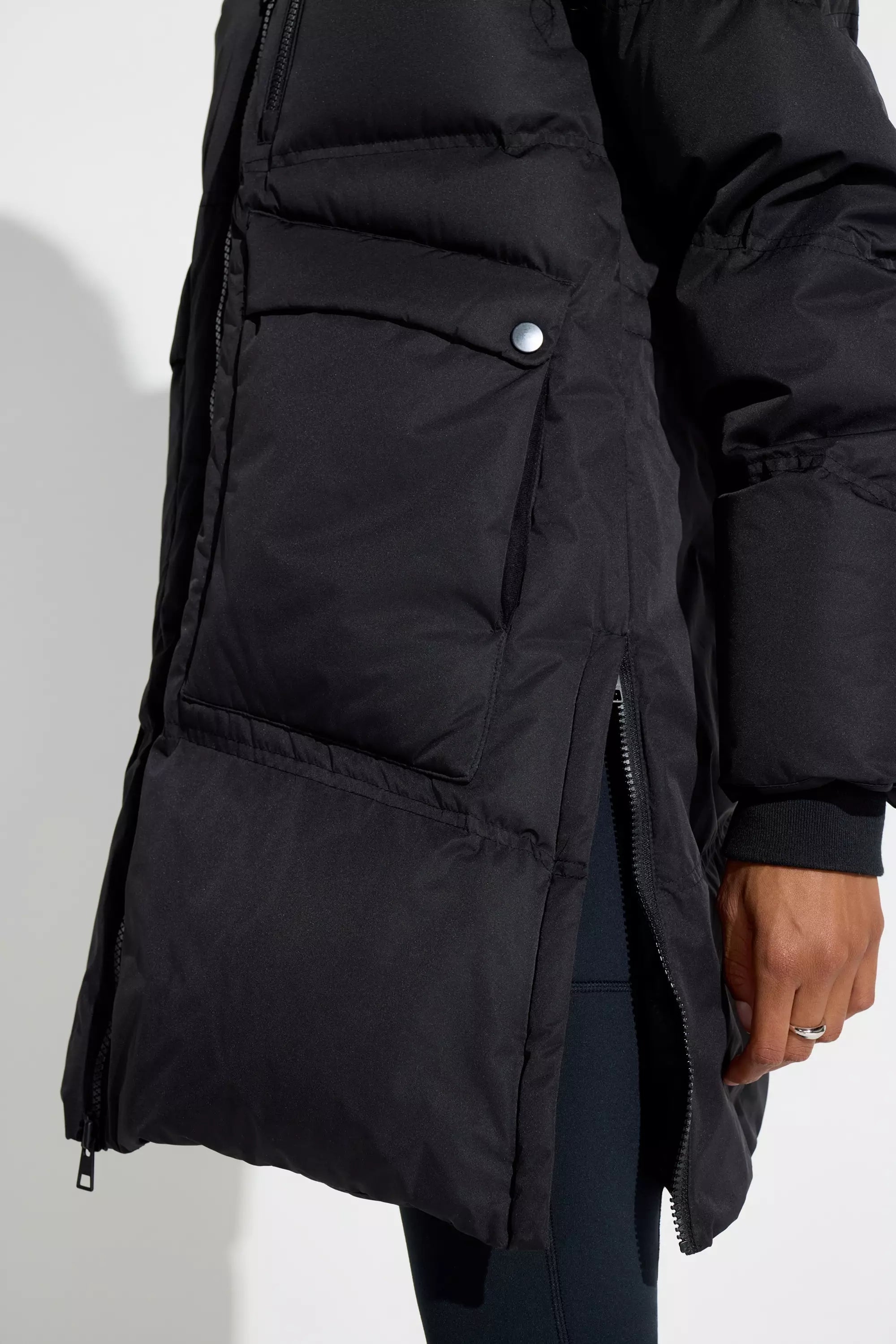 Women’s Mid-Length Down Fill Puffer - Black