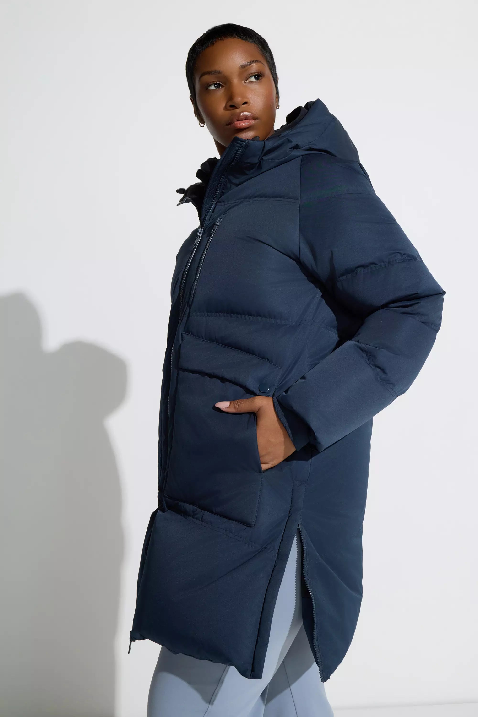 Women s Mid Length Down Fill Puffer