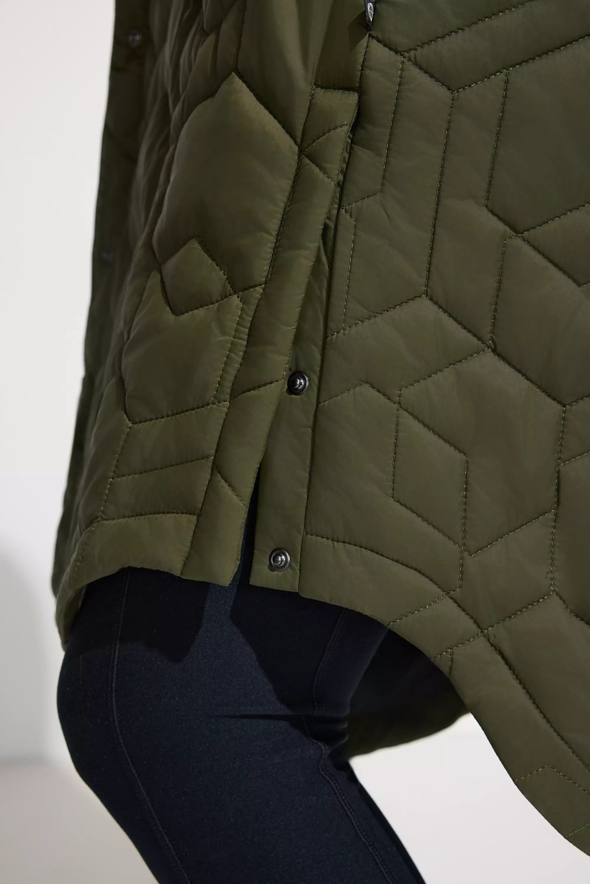 Women’s Longline Quilted Freezer Jacket