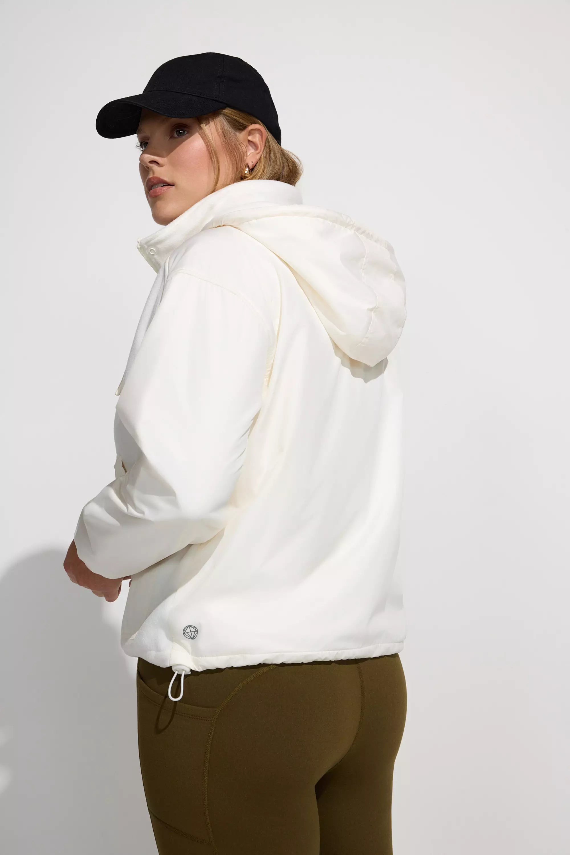 Women s Hooded Mixed Media Jacket