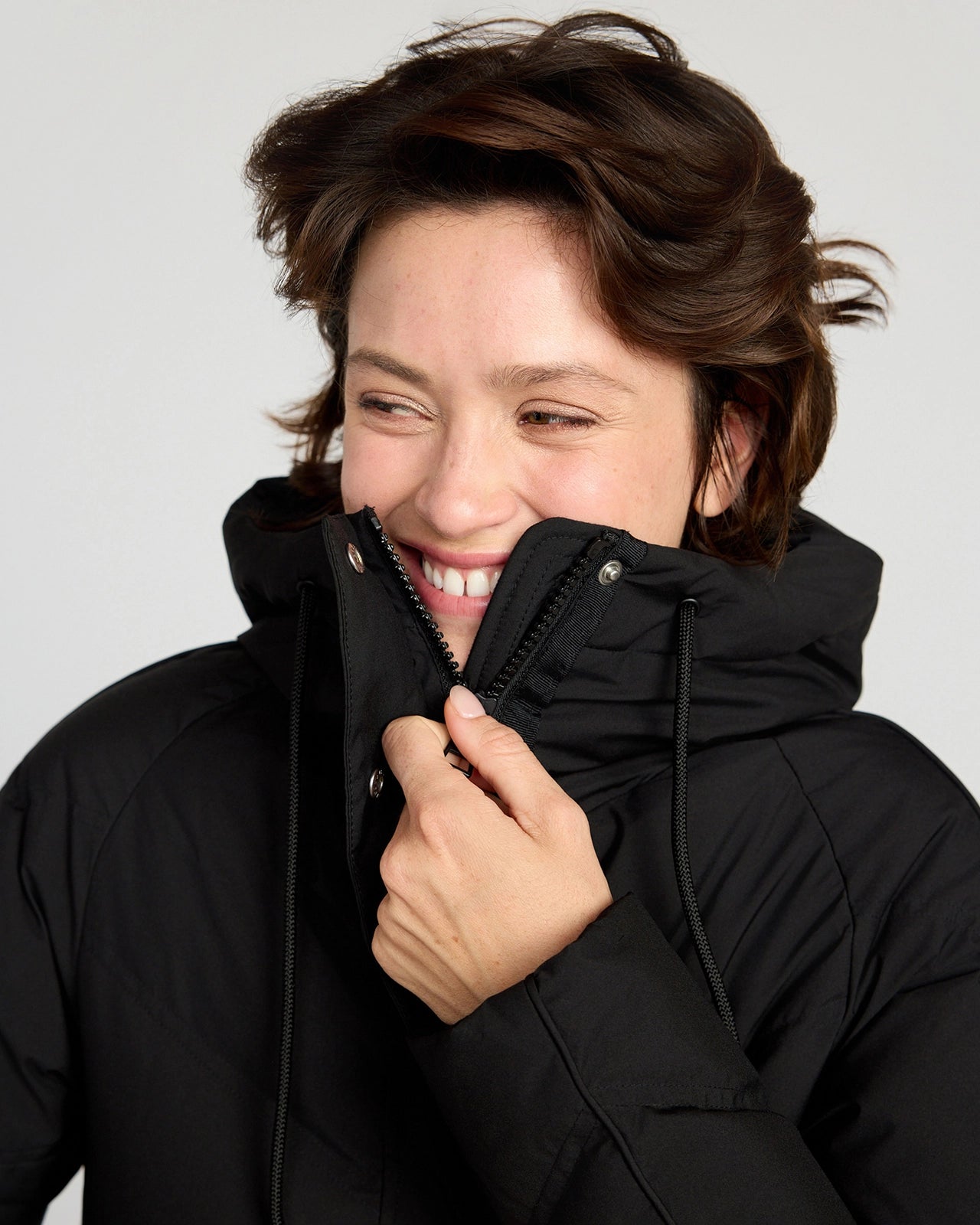 The RDS 700 Fill Power GRS Certified Recycled Poly Chevron-Quilted Parka - Black