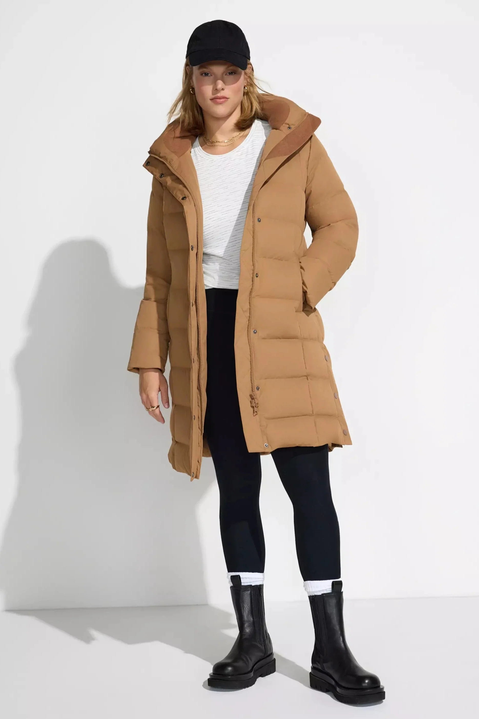 Women’s Long Down Parka - Toasted Coconut