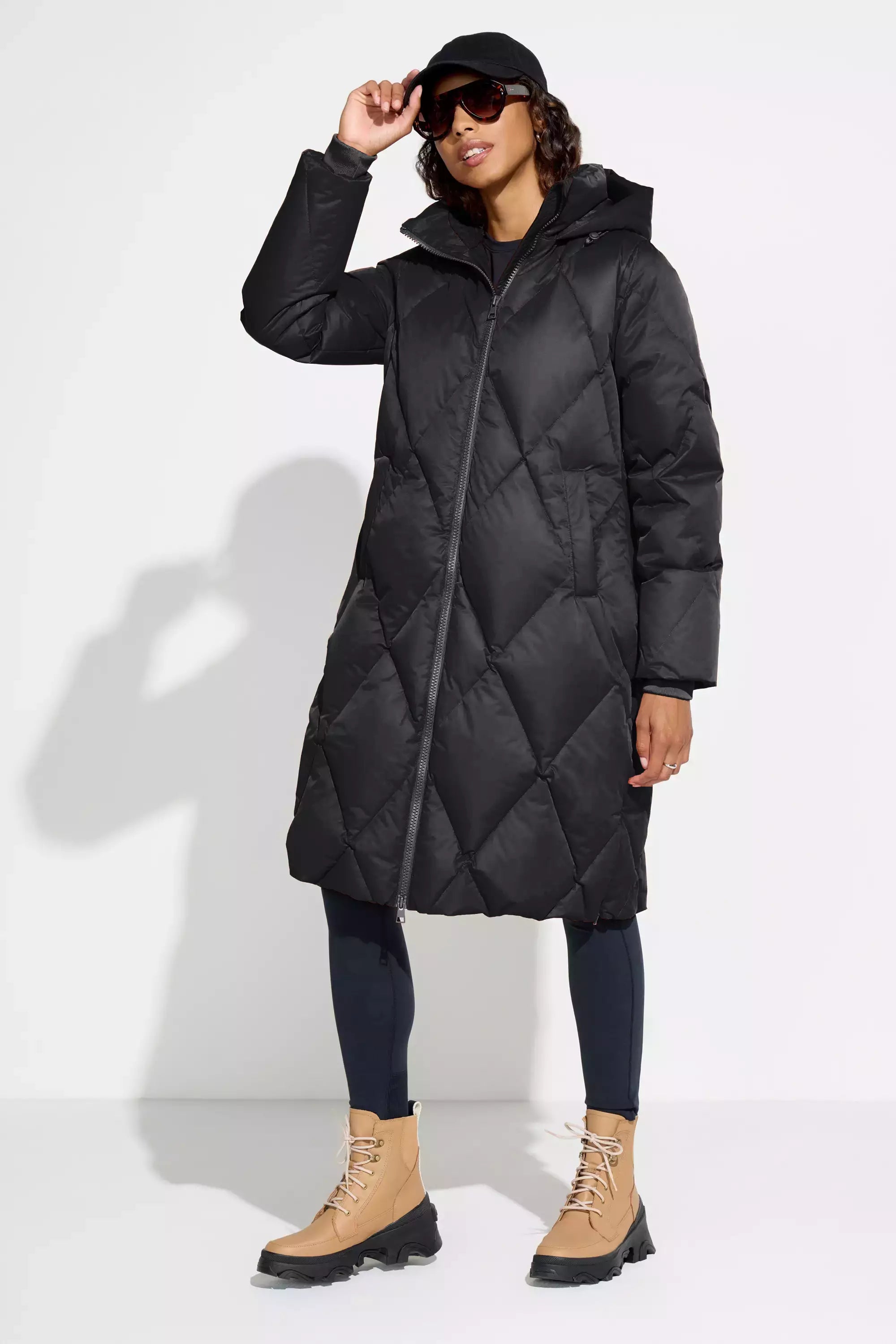 Women’s Diamond Quilt Long Down Parka