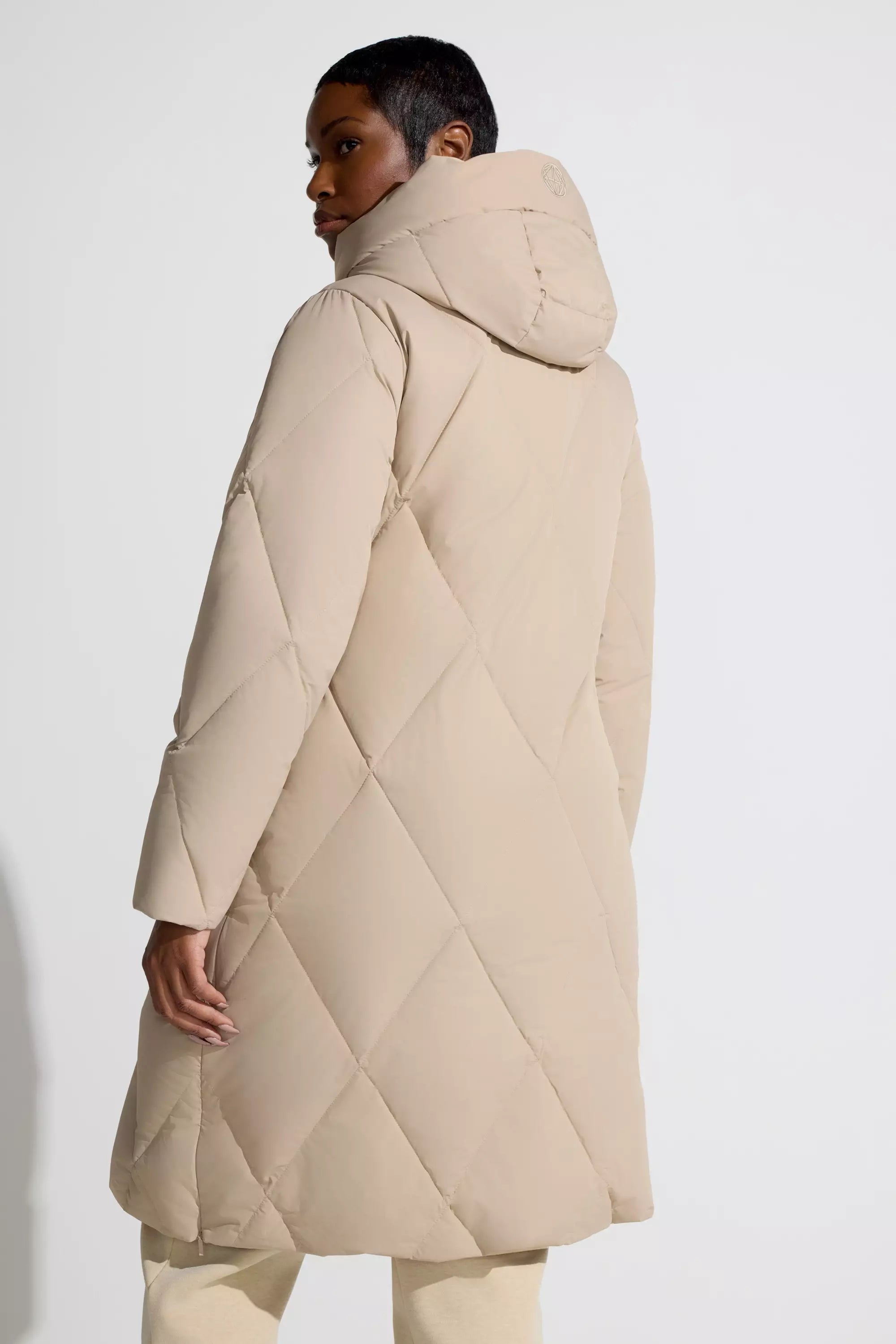 Women’s Diamond Quilt Long Down Parka