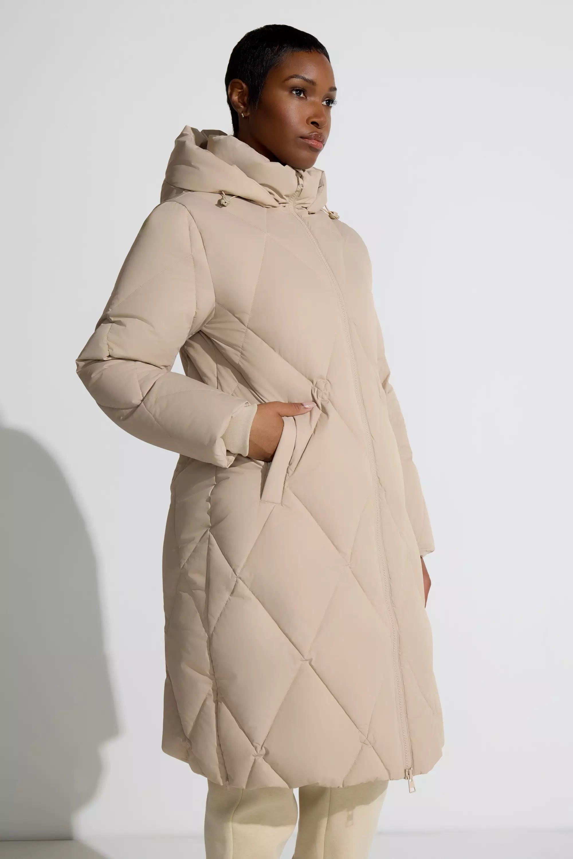 Women’s Diamond Quilt Long Down Parka