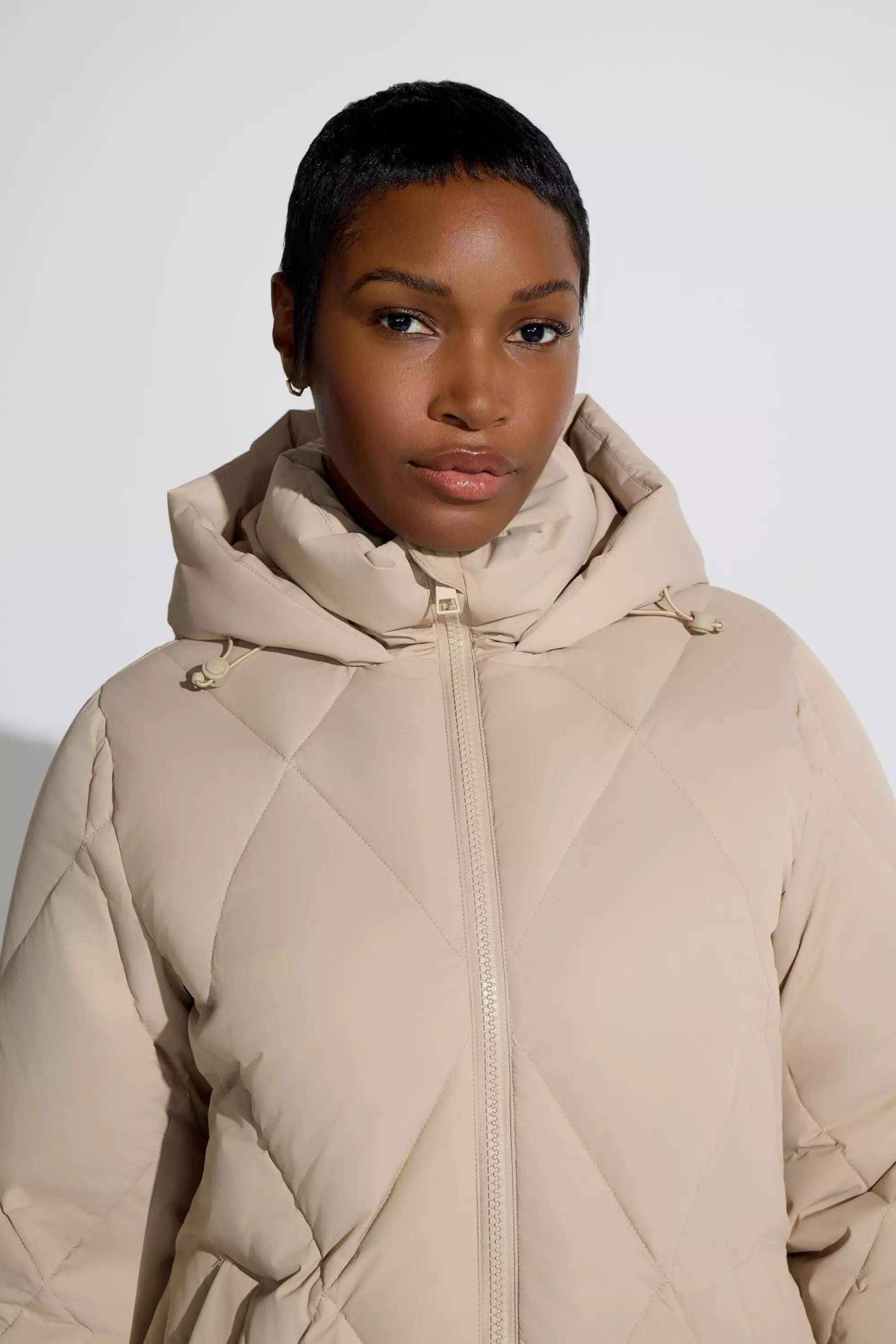 Women’s Diamond Quilt Long Down Parka