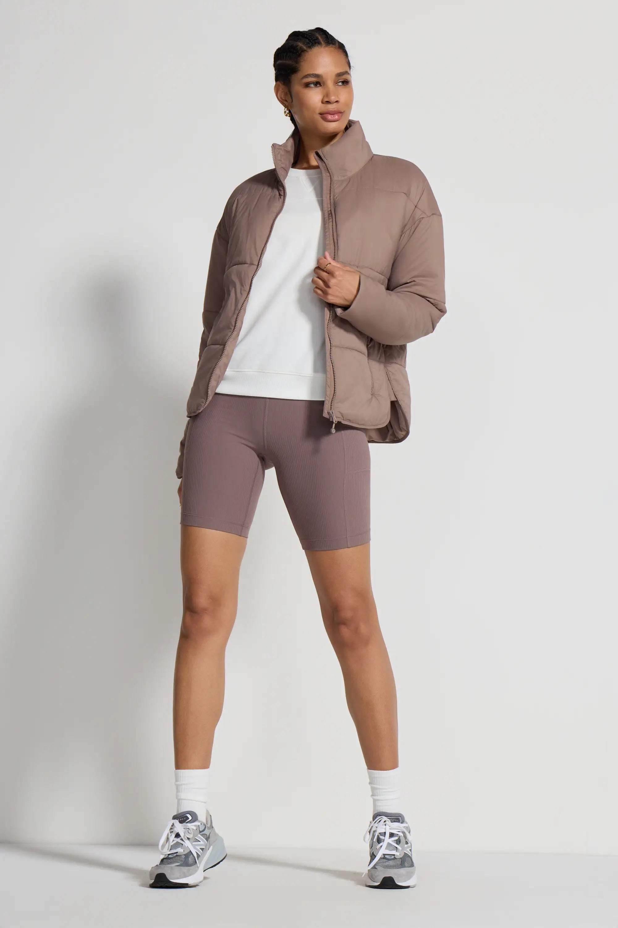 Women's Lightweight Insulated Jacket - Taupe