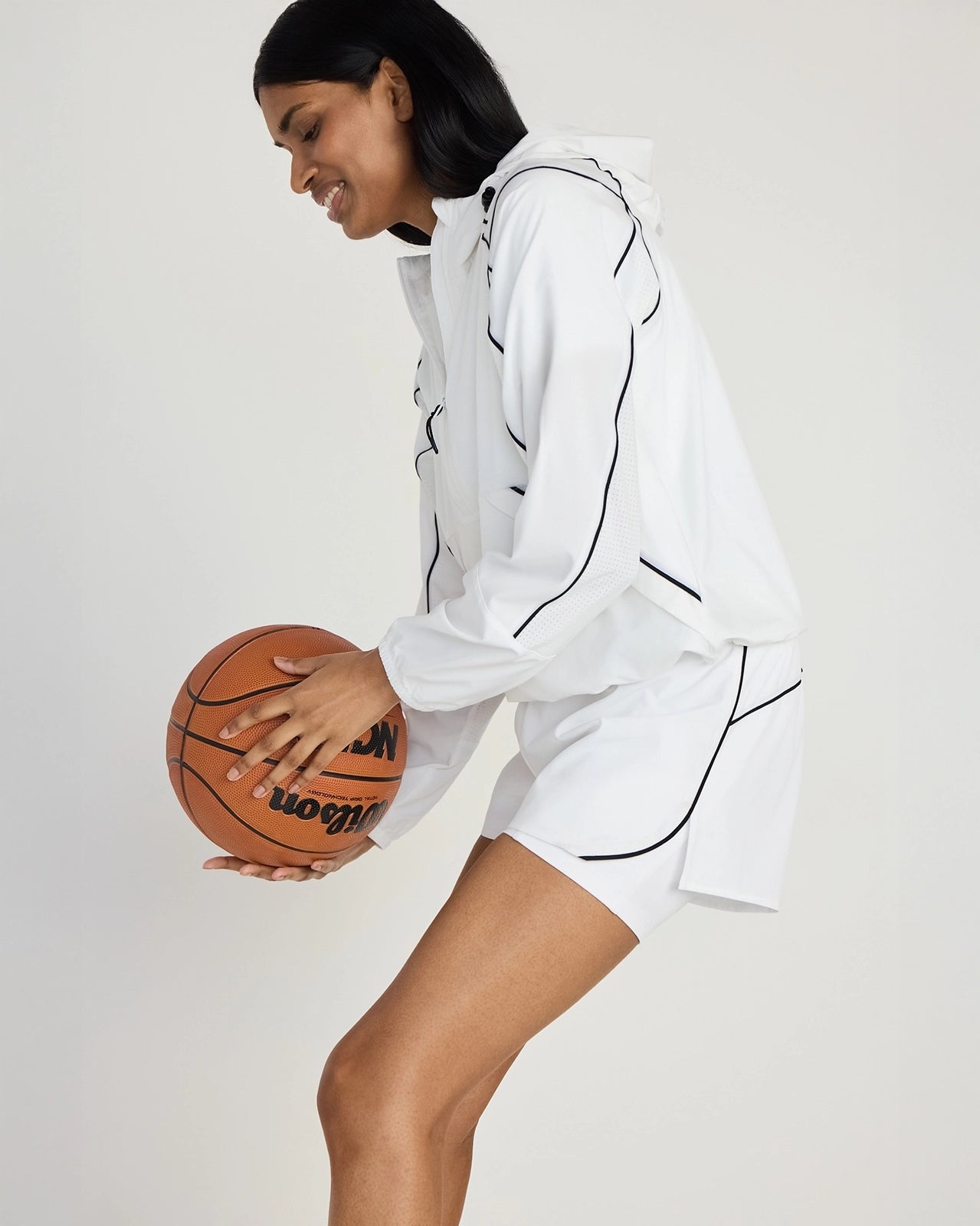 The Lightweight GRS Certified Recycled Polyester Club Jacket - White/Black