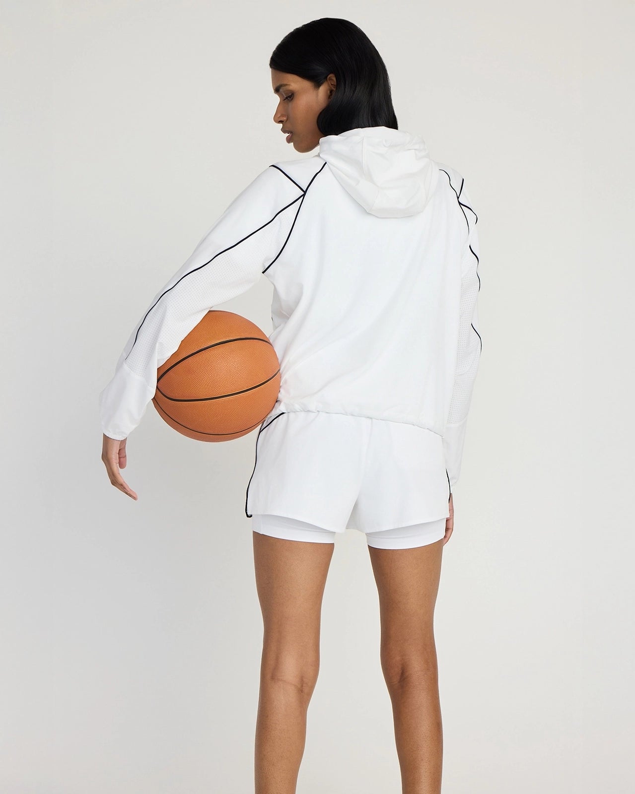 The Lightweight GRS Certified Recycled Polyester Club Jacket - White/Black
