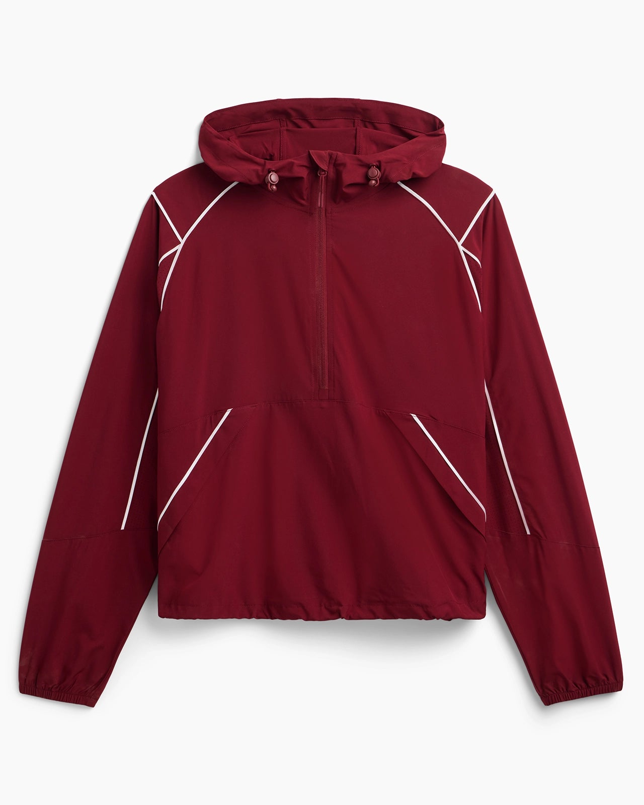 The Lightweight GRS Certified Recycled Polyester Club Jacket - Cabernet/White