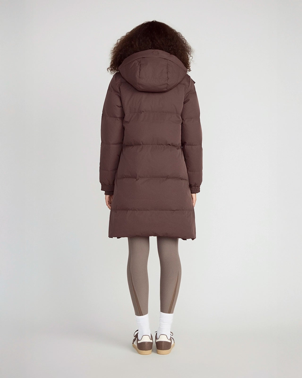 The RDS 700-Fill Power GRS Certified Recycled Polyester Longline Puffer Parka - Brown