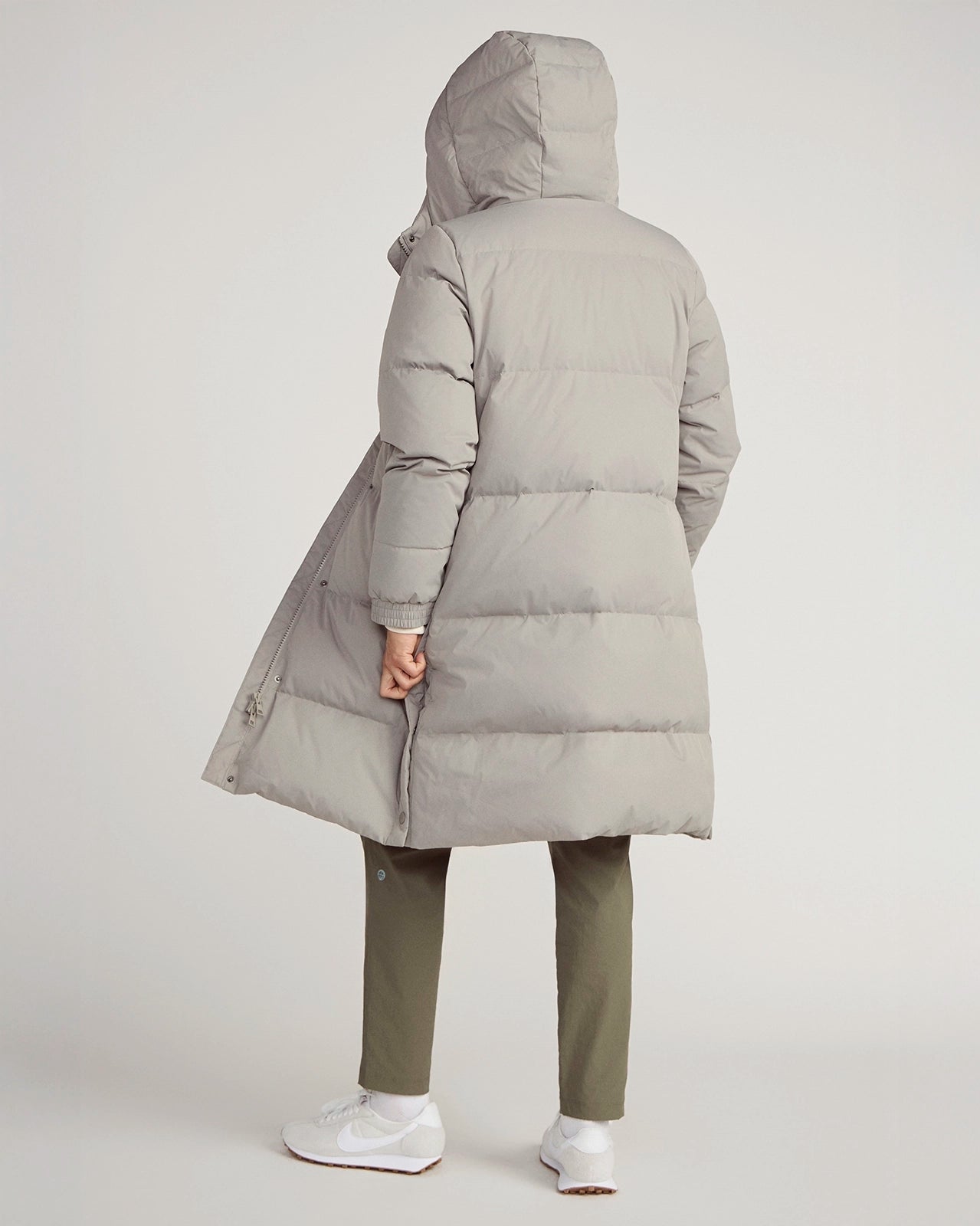 The RDS 700-Fill Power GRS Certified Recycled Polyester Longline Puffer Parka - Mushroom