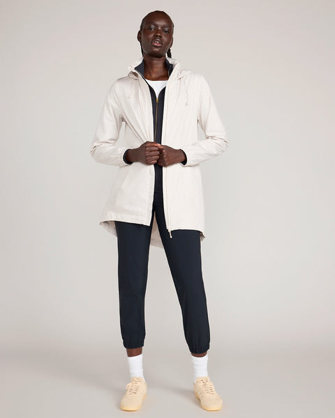 ohta 20SS reversible rain coat アイボリーM The Travel Embossed Print Rain Jacket - Wind Chime White | Mondetta