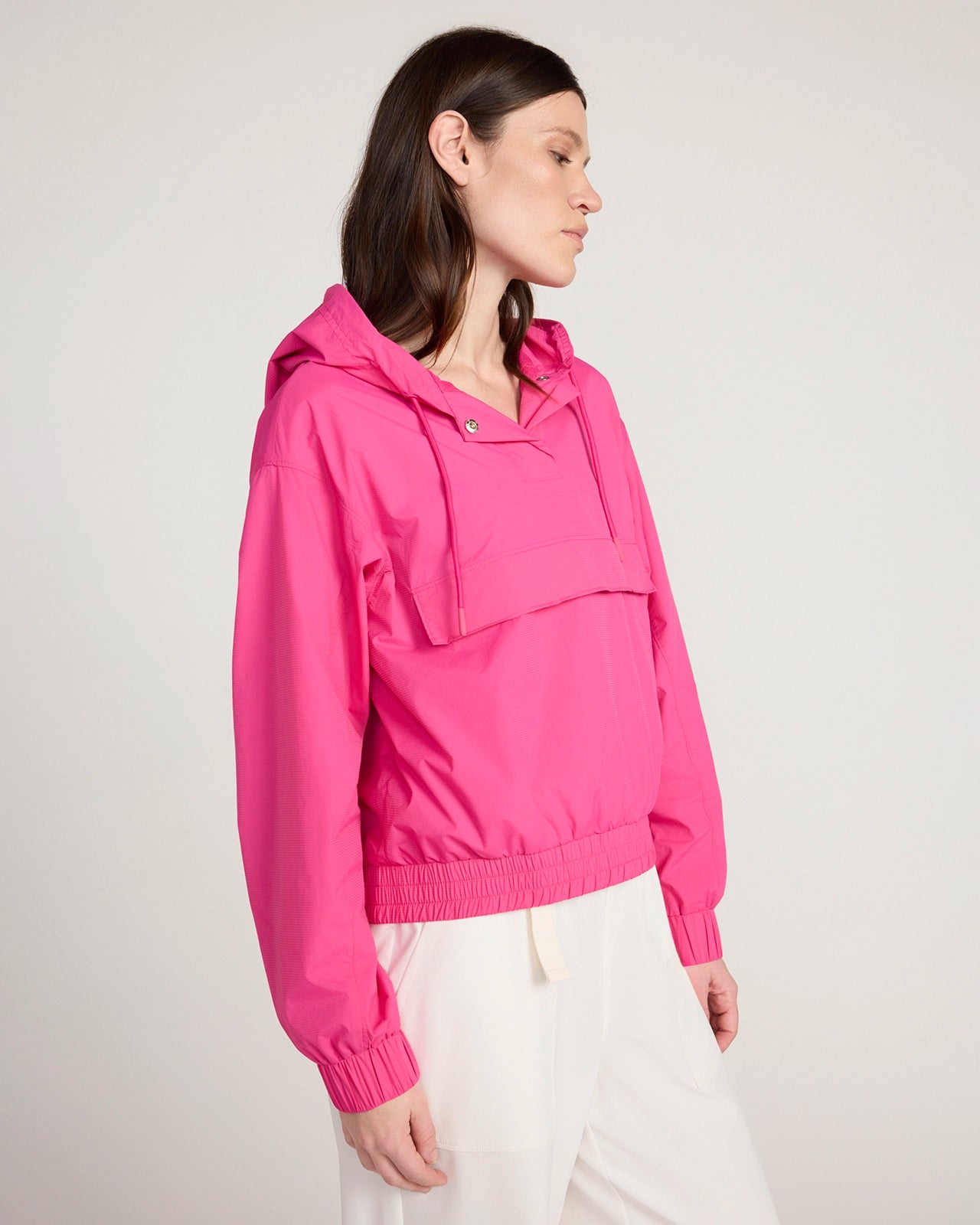 The Active Ripstop Popover Jacket - Fuschia Pink