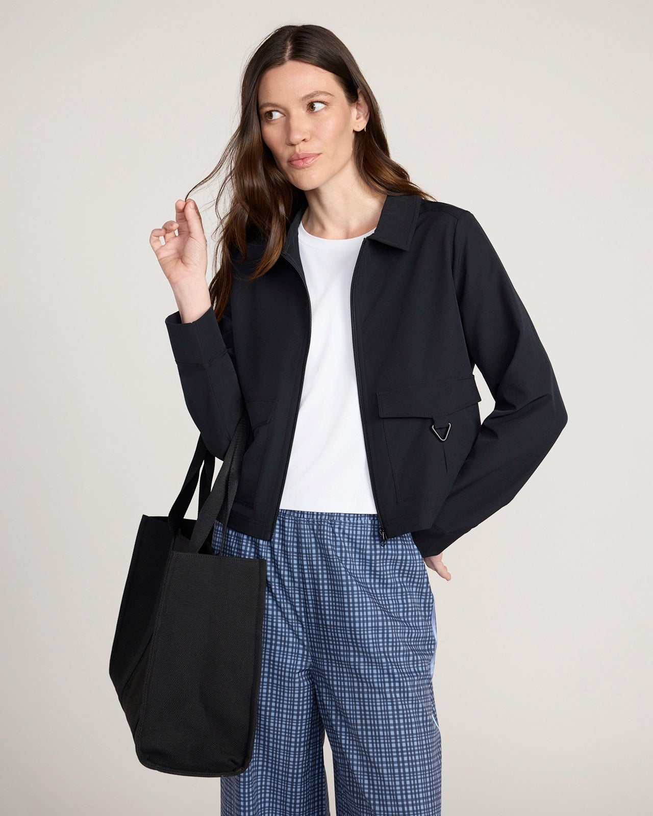 The Travel Utility Cargo Jacket - Black