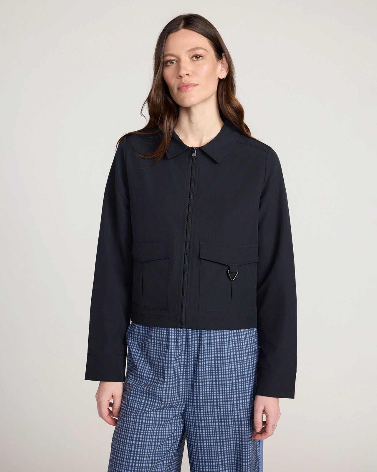 The Travel Utility Cargo Jacket - Black