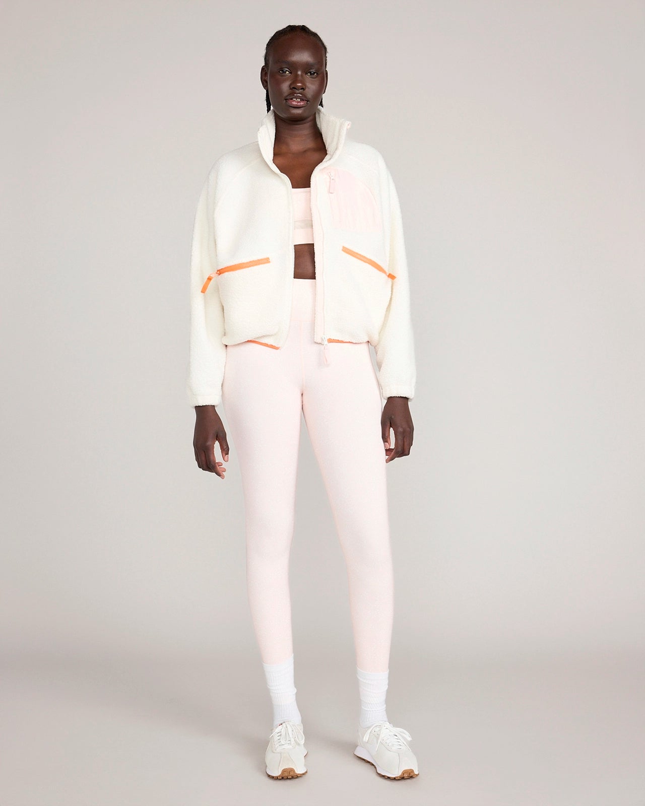 The Berber Soft Luxe GRS Certified Recycled Poly Trail Jacket - Coconut Milk