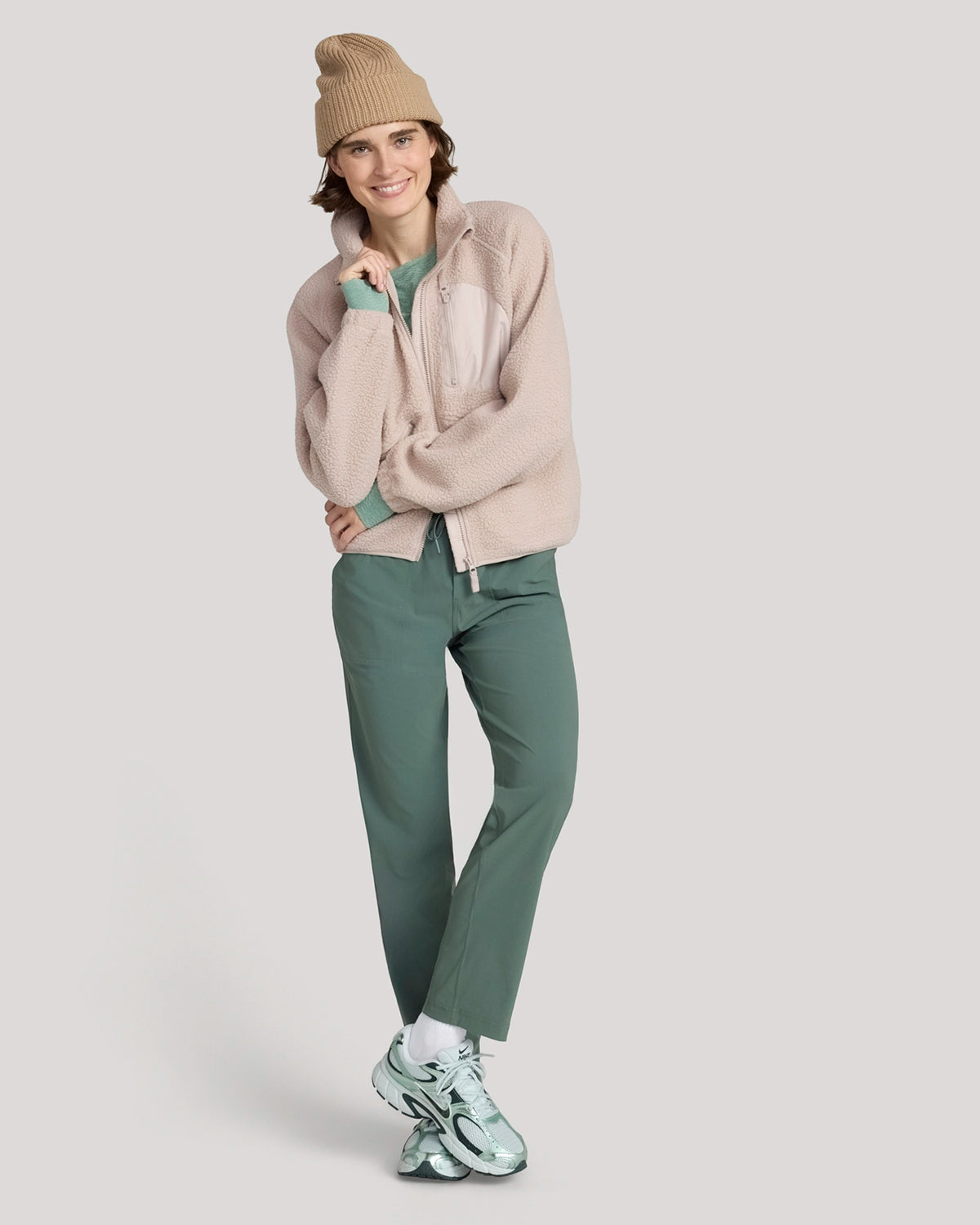 The Berber Soft Luxe Trail Jacket - Mushroom Beige