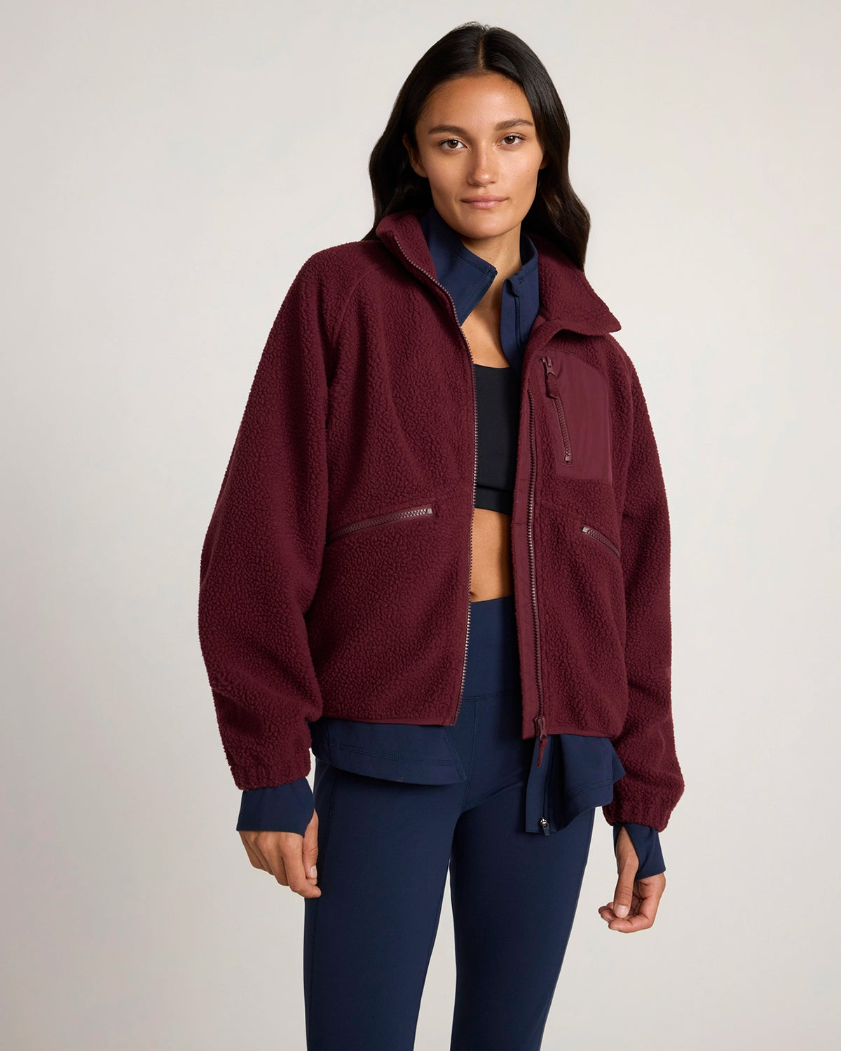 The Berber Soft Luxe Trail Jacket - Windsor Wine