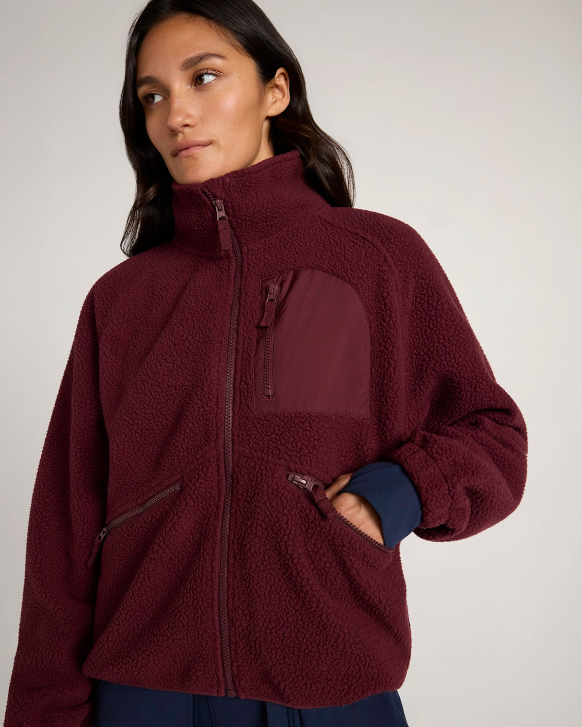 The Berber Soft Luxe Trail Jacket - Windsor Wine
