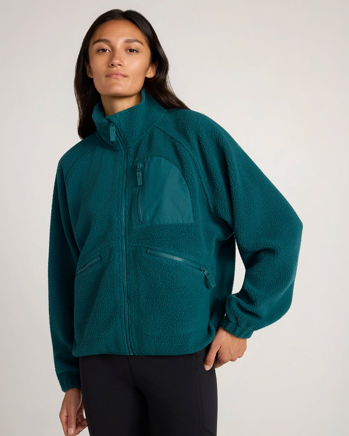 The Berber Soft Luxe Trail Jacket - Deep Teal Green
