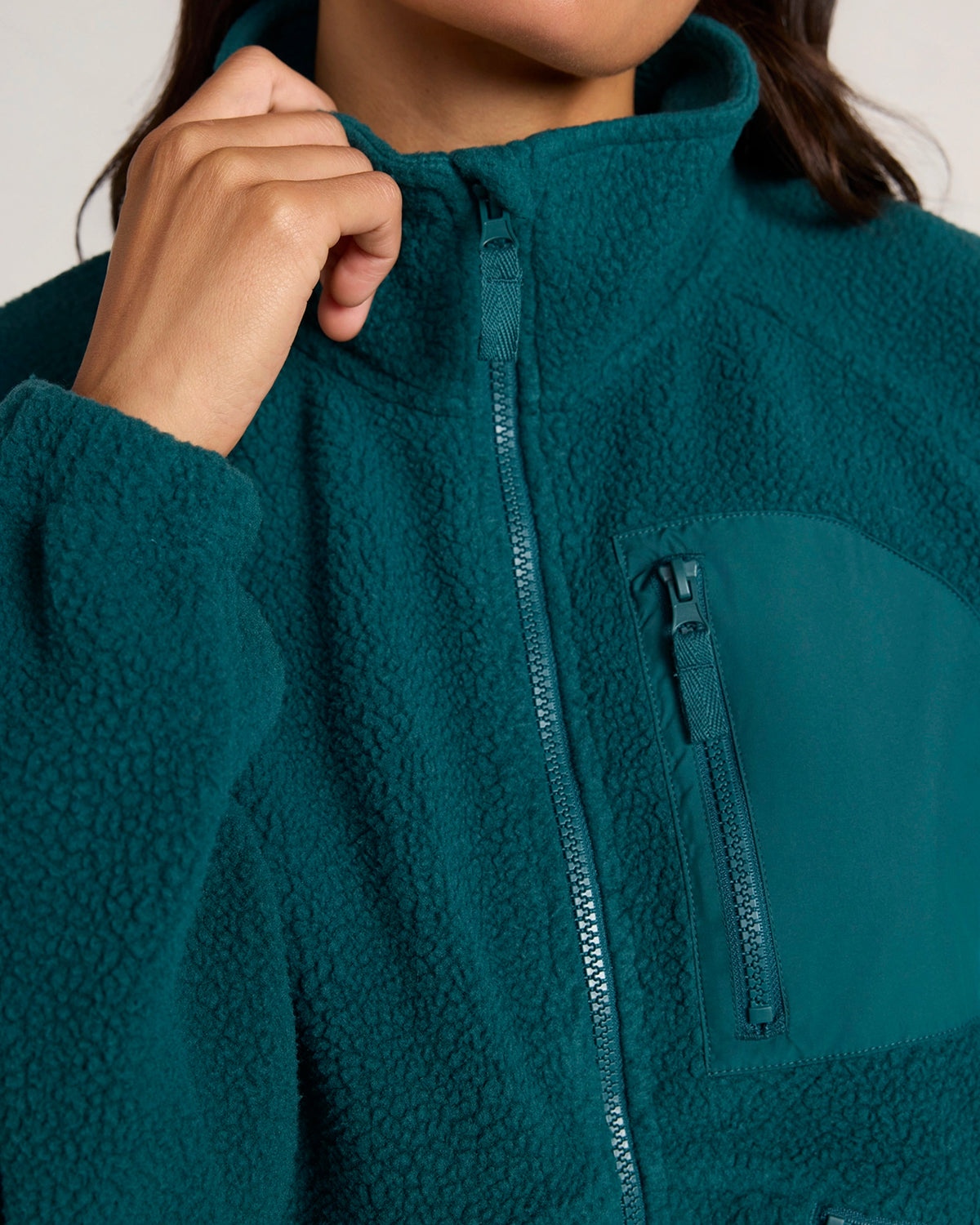The Berber Soft Luxe Trail Jacket - Deep Teal Green