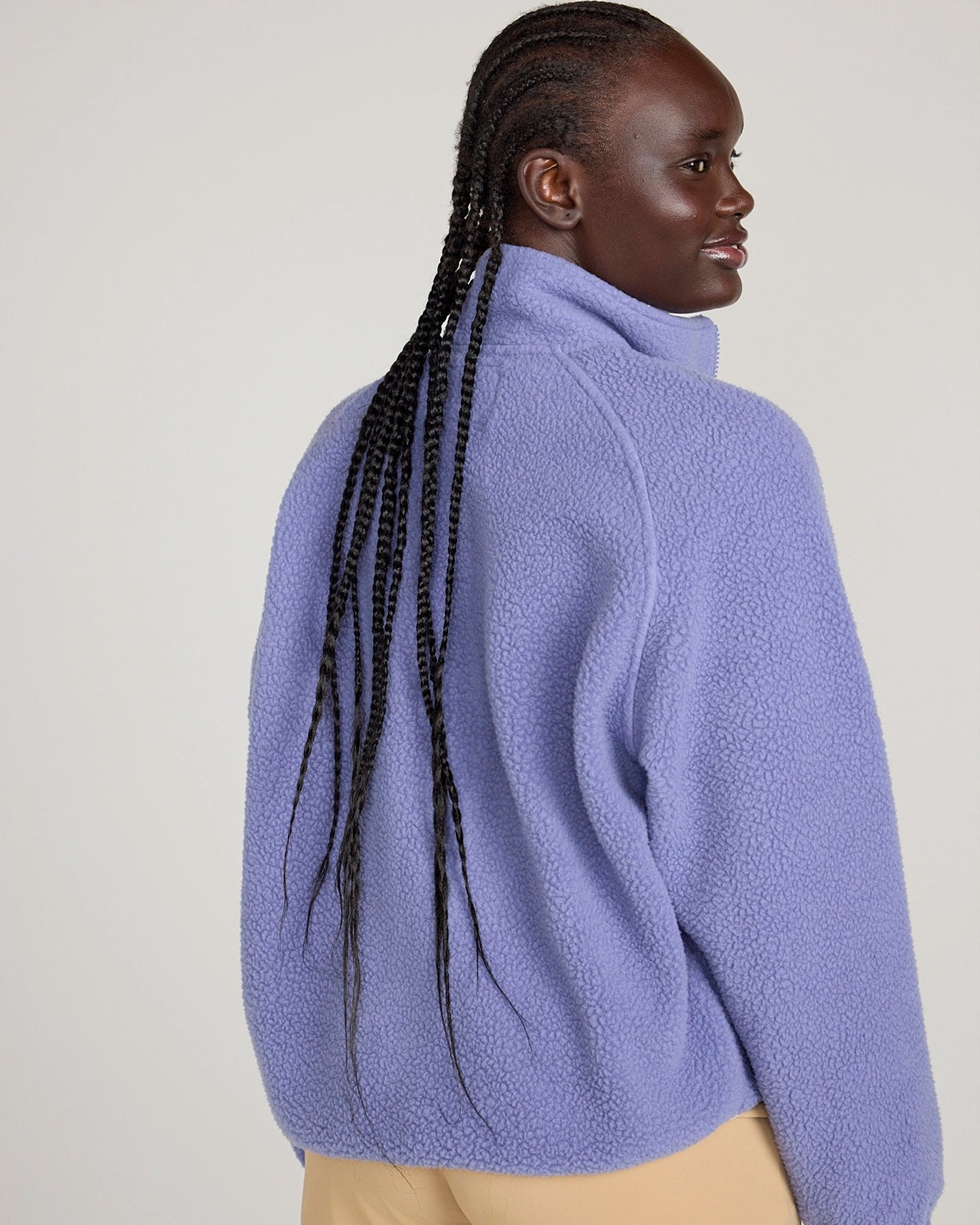 The Berber Soft Luxe Trail Jacket - Blue Ice