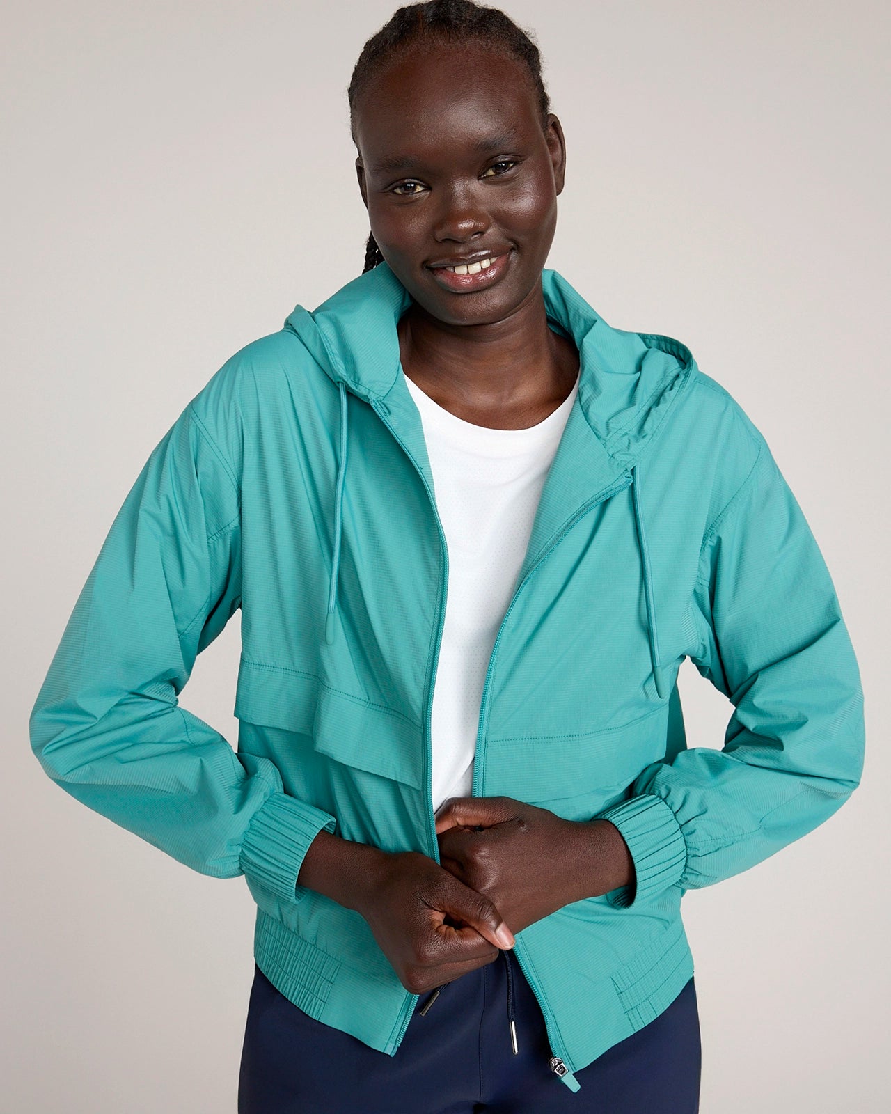 The Active Ripstop Full Zip Jacket - Bright Teal