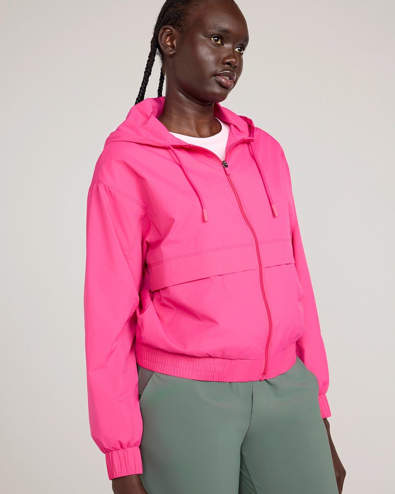 The Active Ripstop Full Zip Jacket - Fuschia Pink