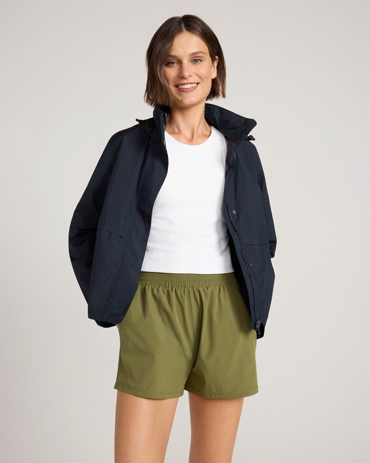 The Travel Outdoor Crinkle Jacket - Black