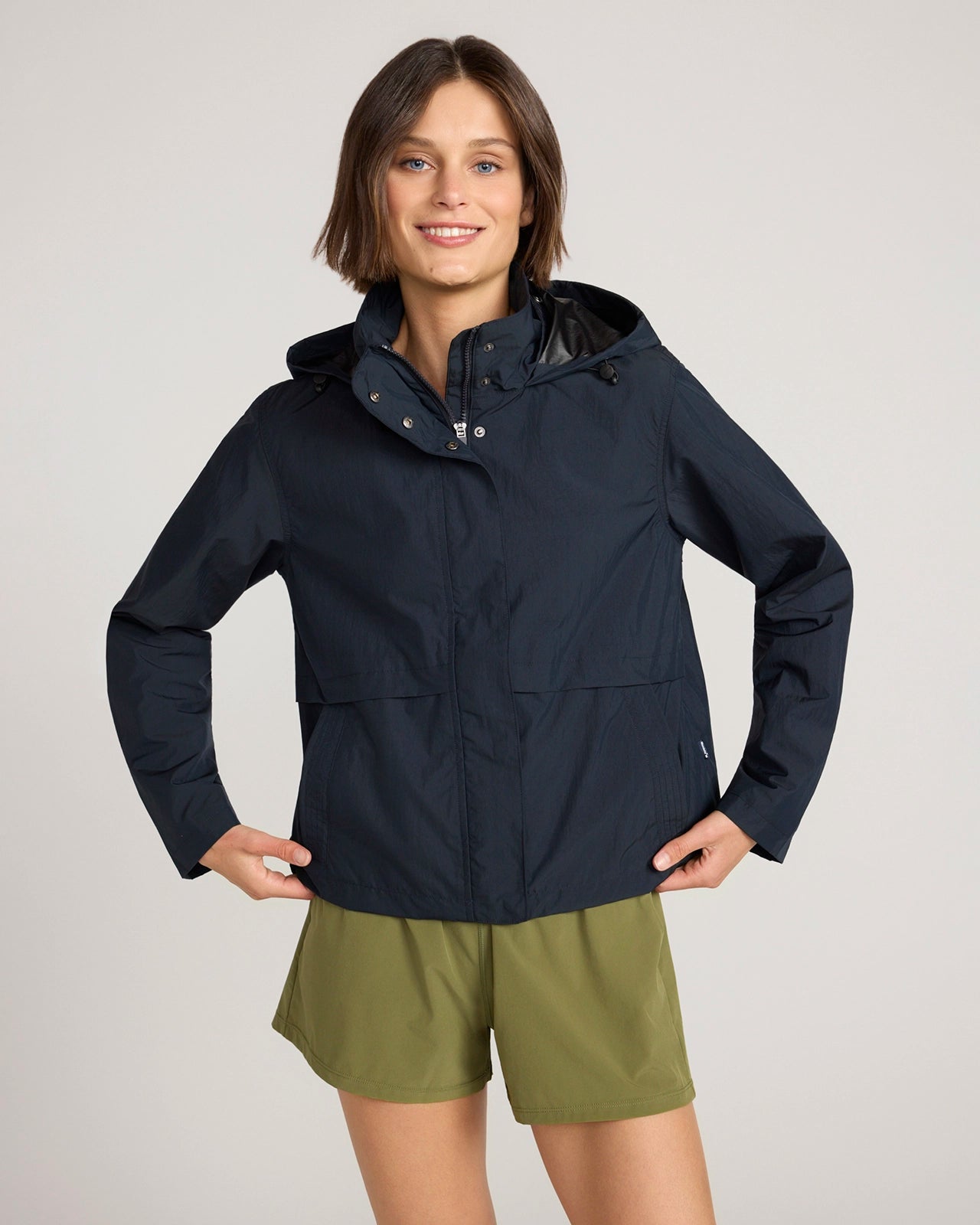 The Travel Outdoor Crinkle Jacket - Black