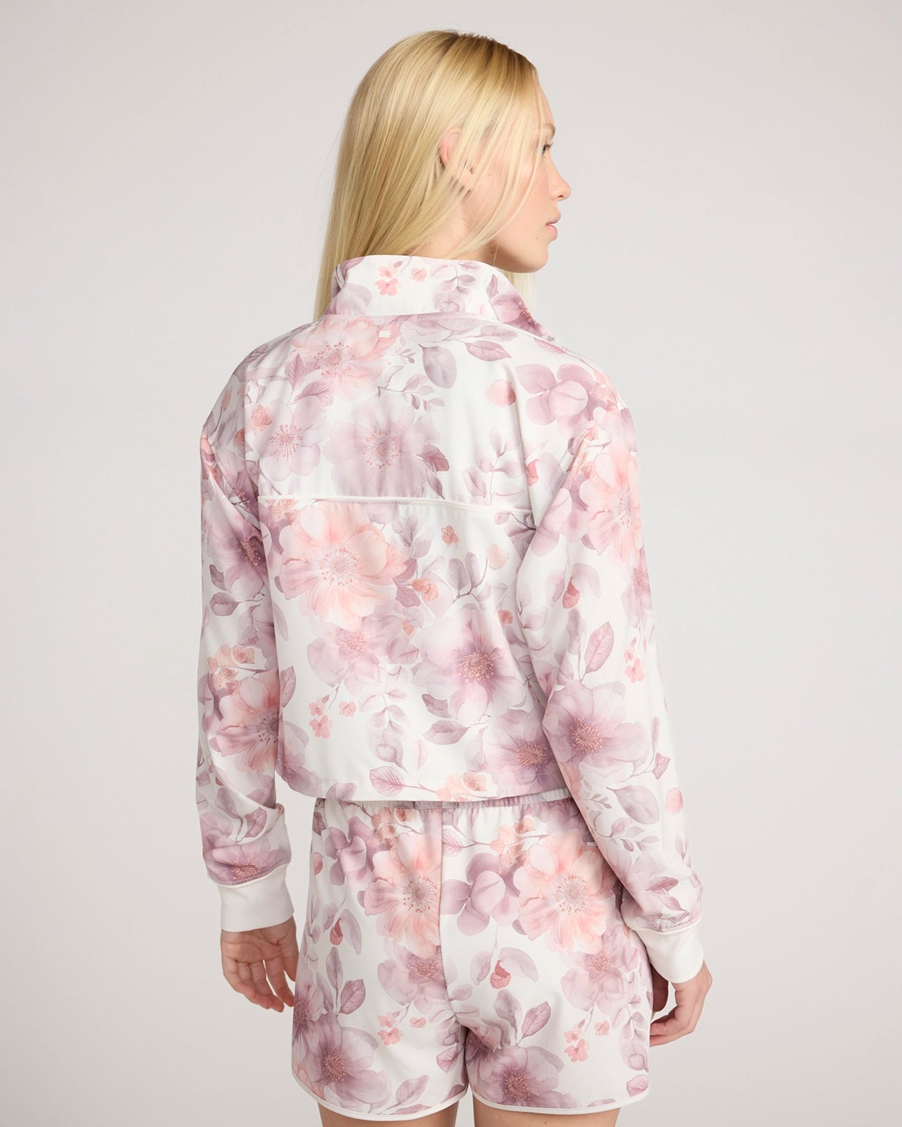 The Active Recharge Half Zip Jacket - Sunset Floral Print