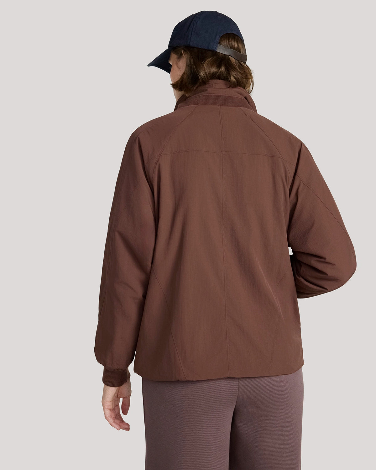The Travel Fleece-Lined Coach Jacket - Shaved Chocolate