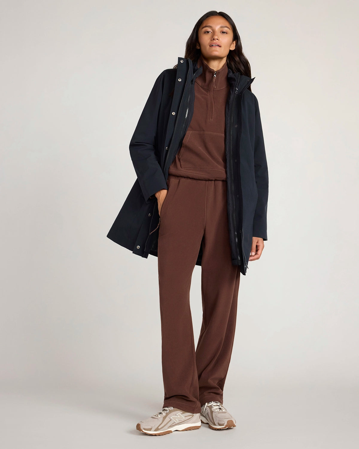 The Travel 3-in-1 Filled Jacket - Black
