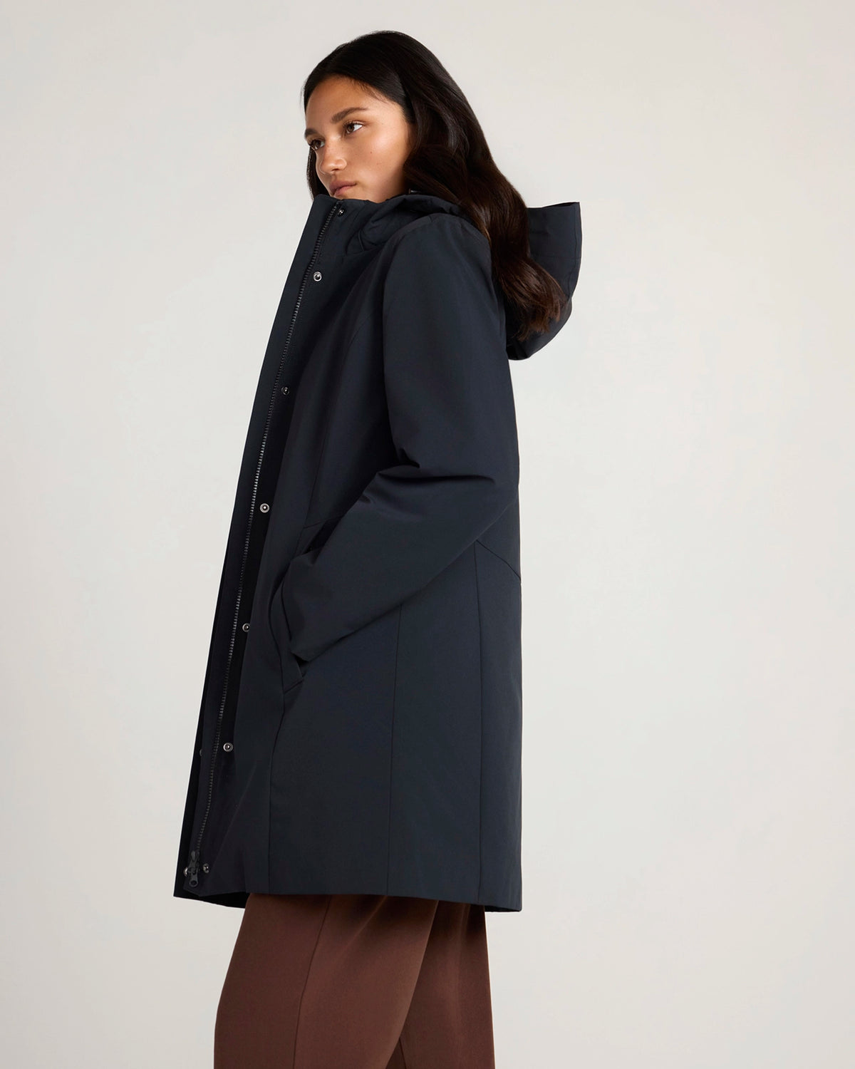 The Travel 3-in-1 Filled Jacket - Black