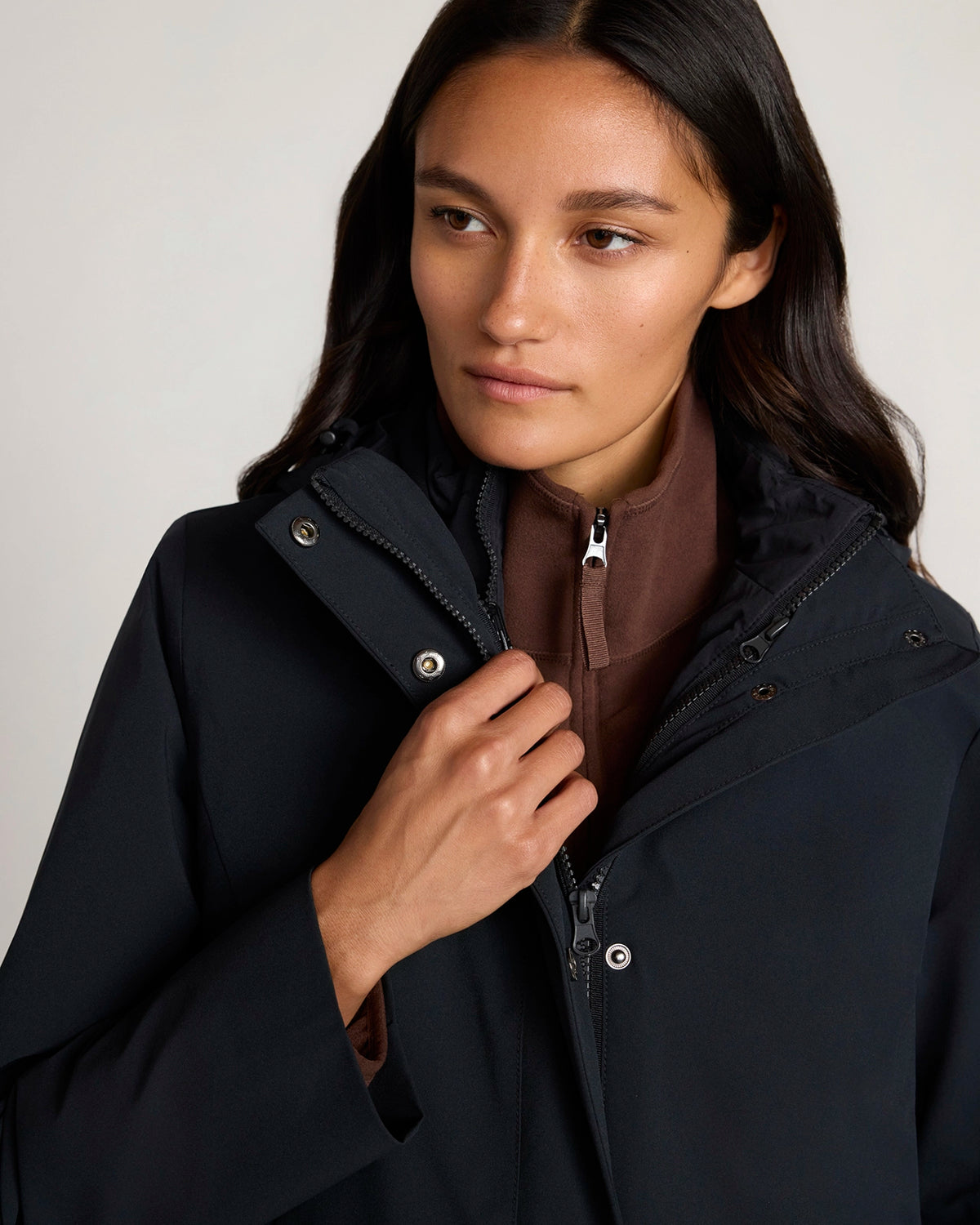 The Travel 3-in-1 Filled Jacket - Black